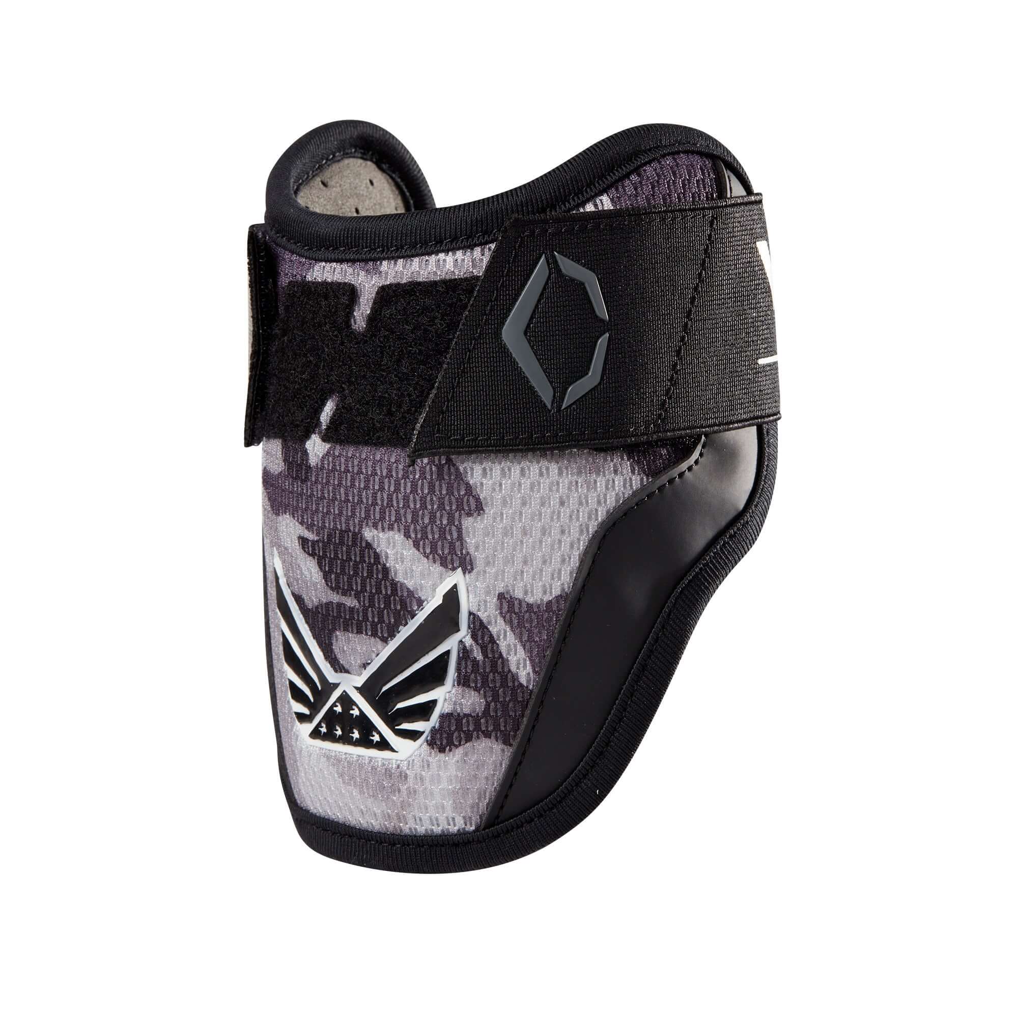 Black Evoshield X-SRZ Volition BLK OPS Elbow Guard with USA flag straps