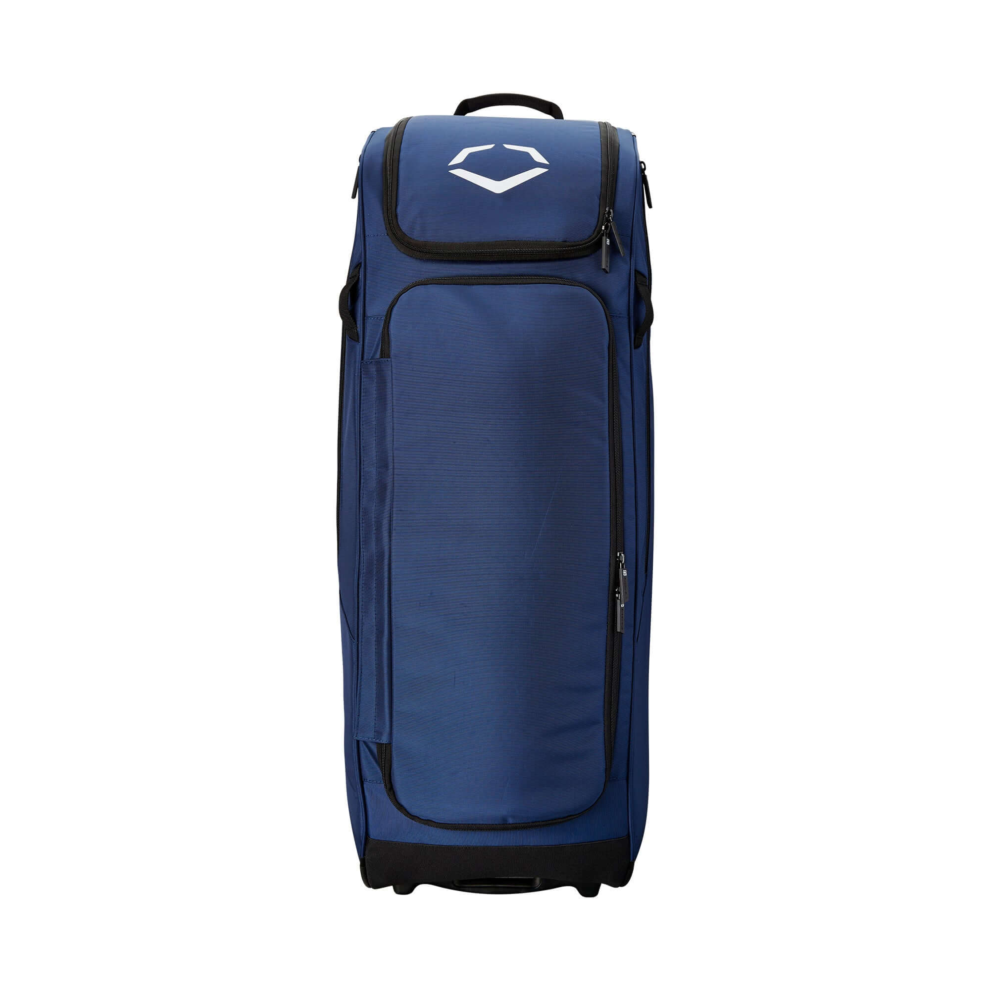 Evoshield Standout Wheeled Bag with large main compartment and four padded bat sleeves