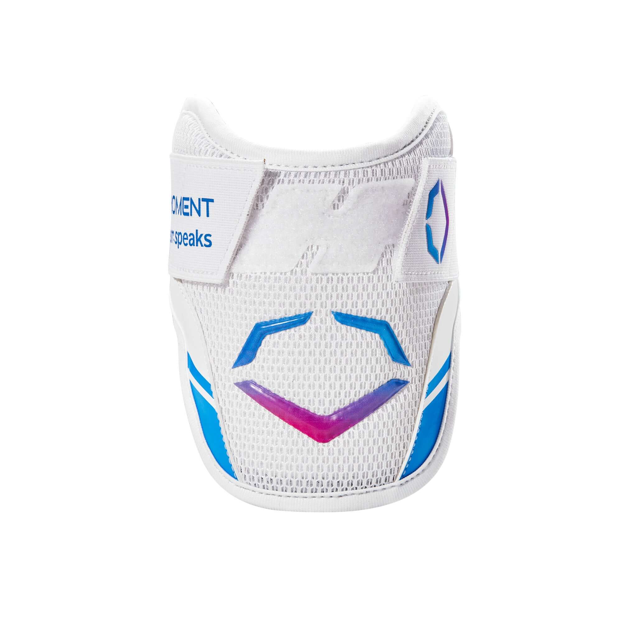 Evoshield X-SRZ Autism Speaks Elbow Guard with Gel-to-Shell Technology for custom fit and protection.