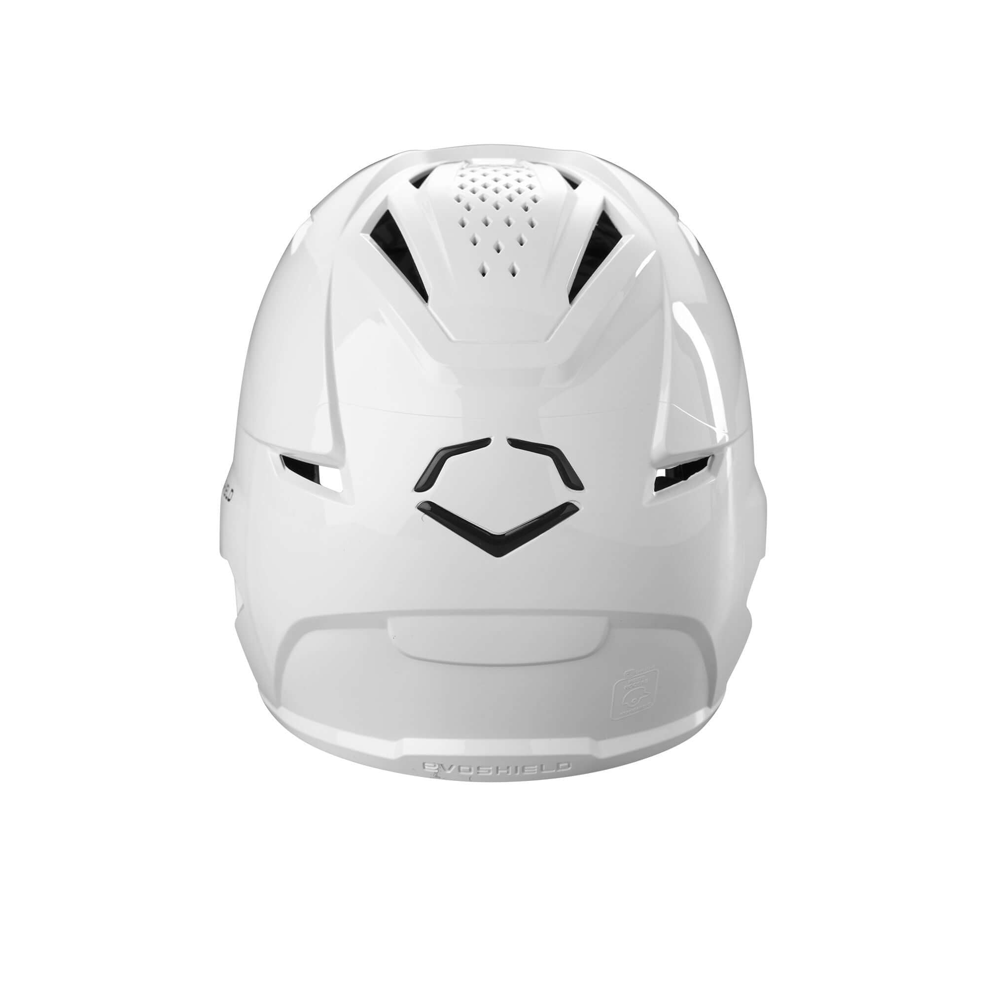 Evoshield XVT 2.0 Glossy Batting Helmet Team White with dual-density padding