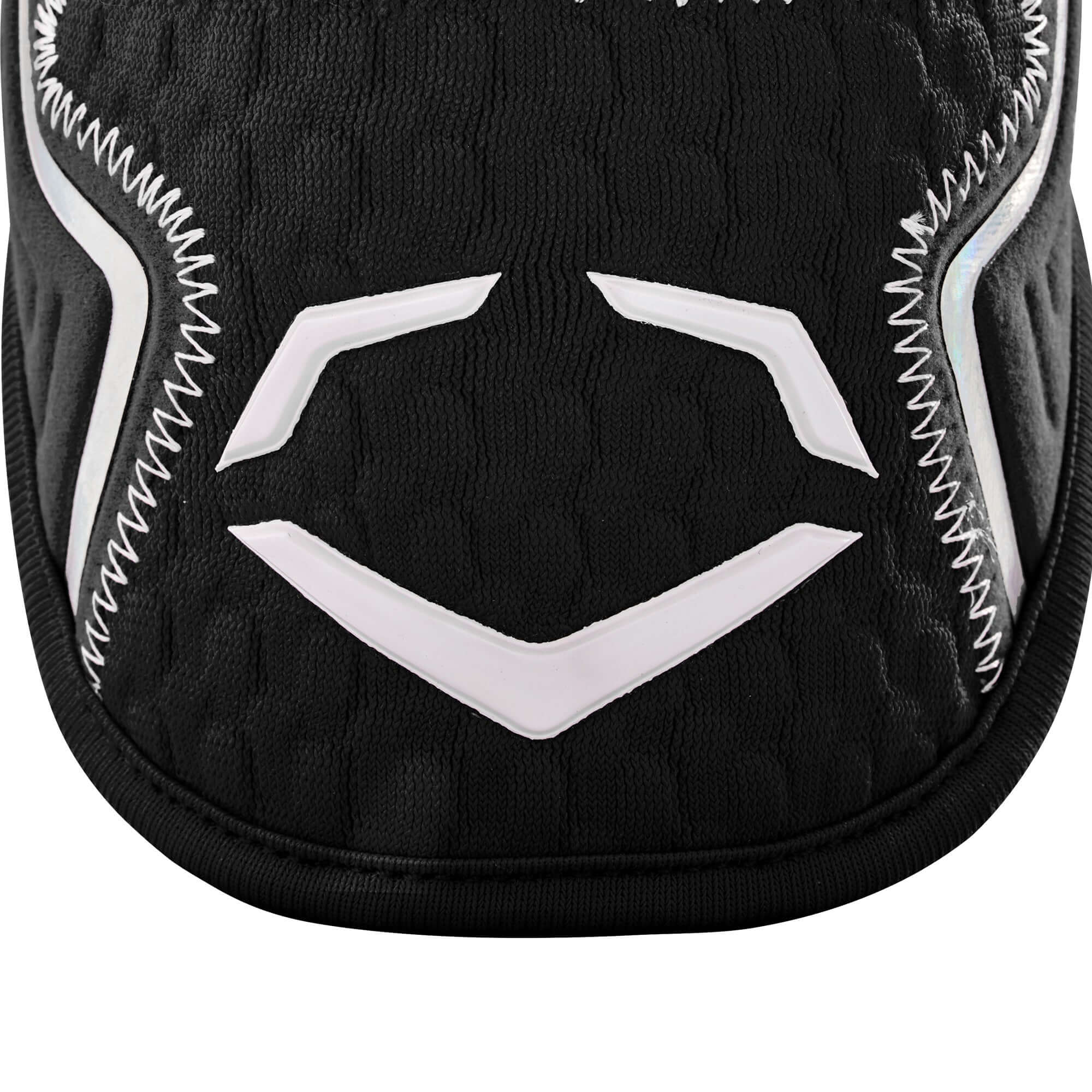 Black Evoshield Pro-SRZ 2.0 Batter's Elbow Guard with Gel-to-Shell Technology, provides custom fit and extra coverage.