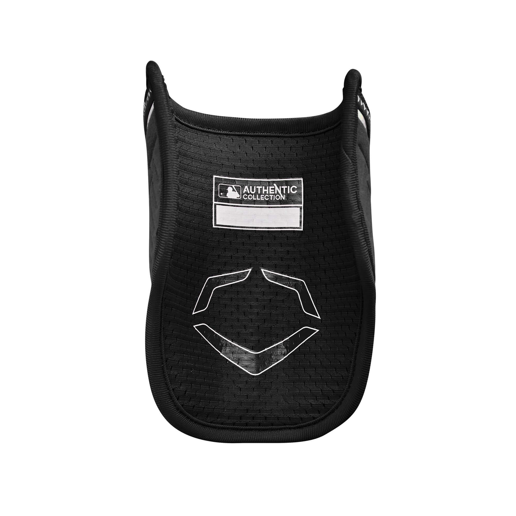 Black Evoshield Pro-SRZ 2.0 Batter's Elbow Guard with Gel-to-Shell Technology, provides custom fit and extra coverage.