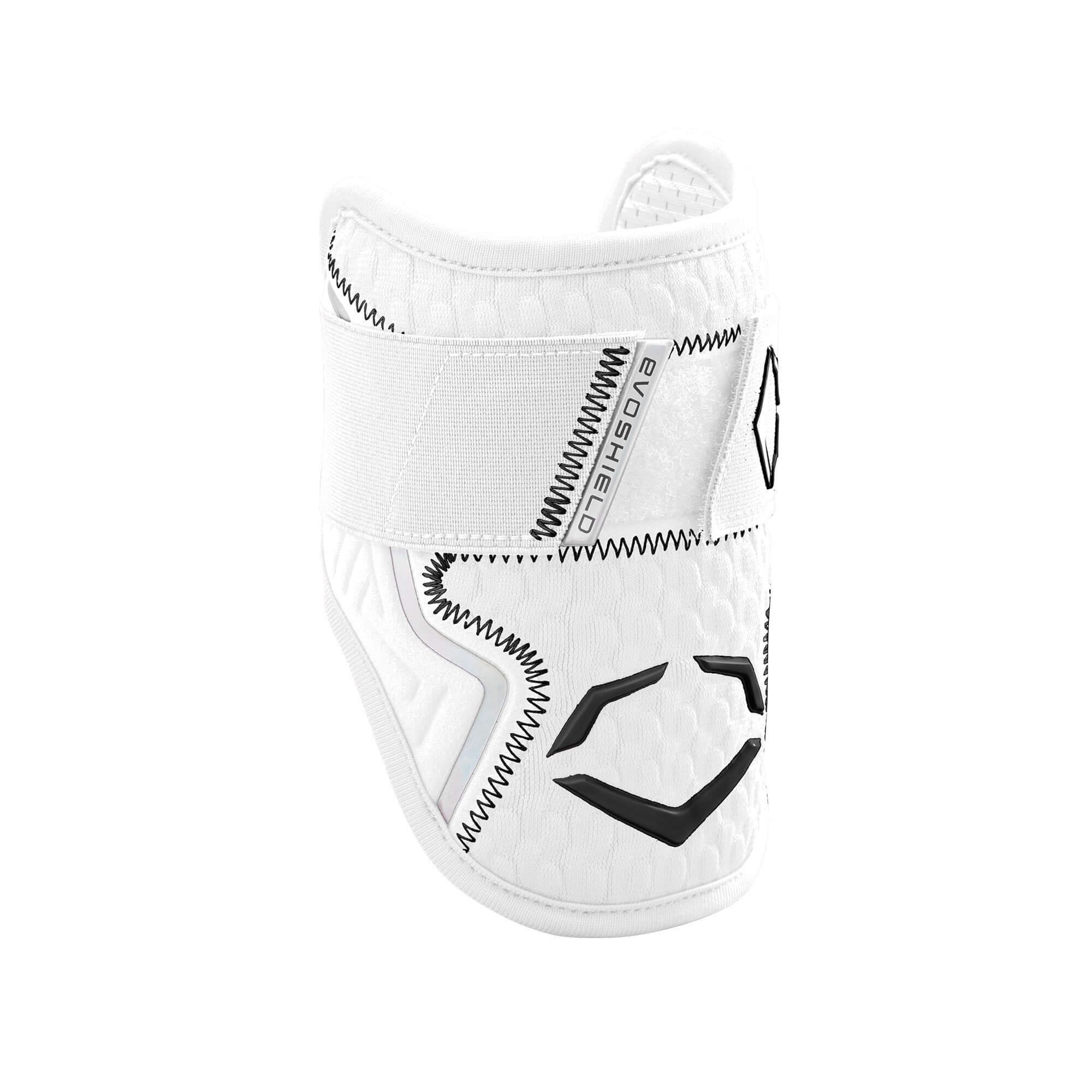 Evoshield Pro-SRZ 2.0 Batter's Elbow Guard White with Gel-to-Shell Technology for custom fit and maximum protection.