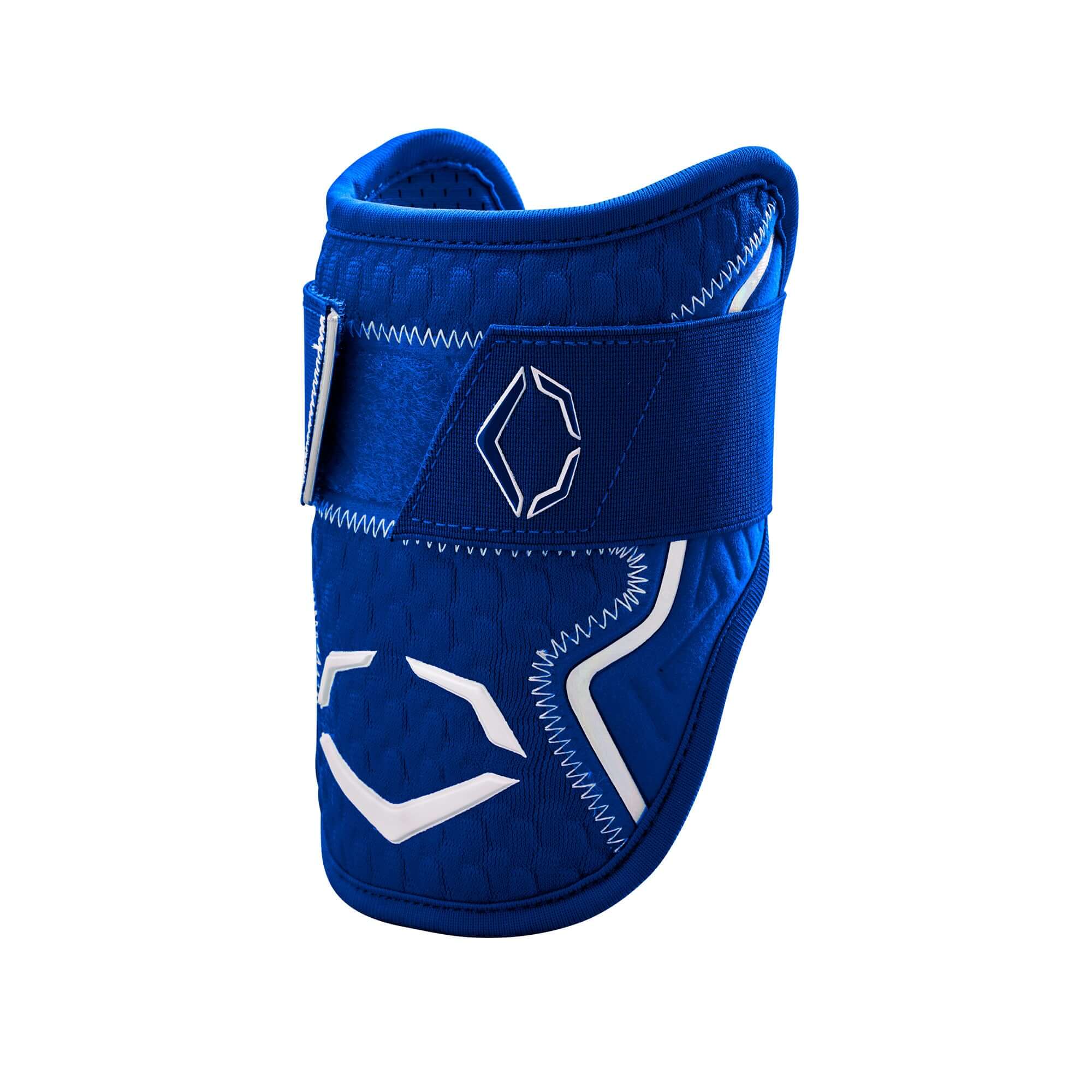 Royal blue Evoshield Pro-SRZ 2.0 Batter's Elbow Guard with Gel-to-Shell Technology for custom fit and protection.