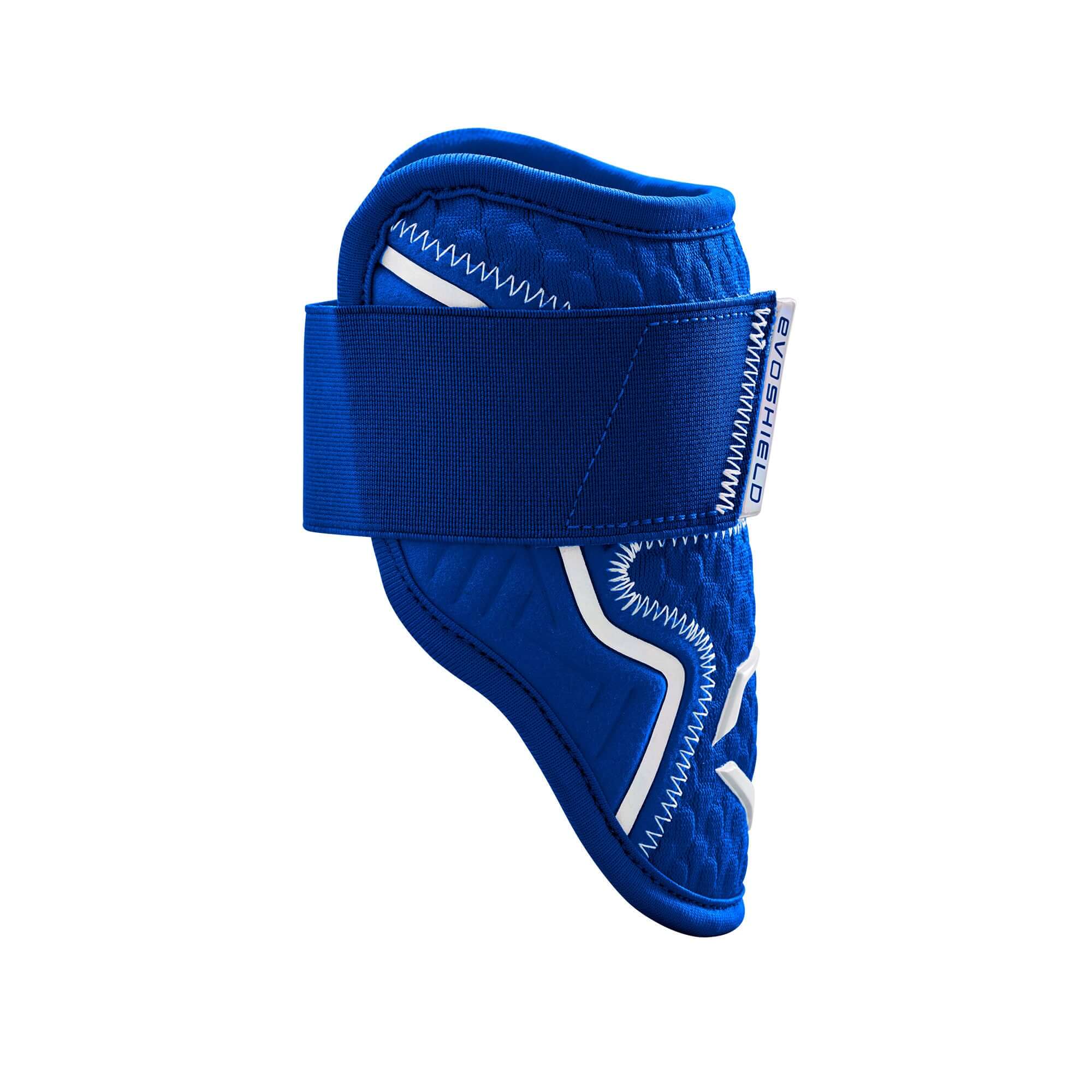 Royal blue Evoshield Pro-SRZ 2.0 Batter's Elbow Guard with Gel-to-Shell Technology for custom fit and protection.