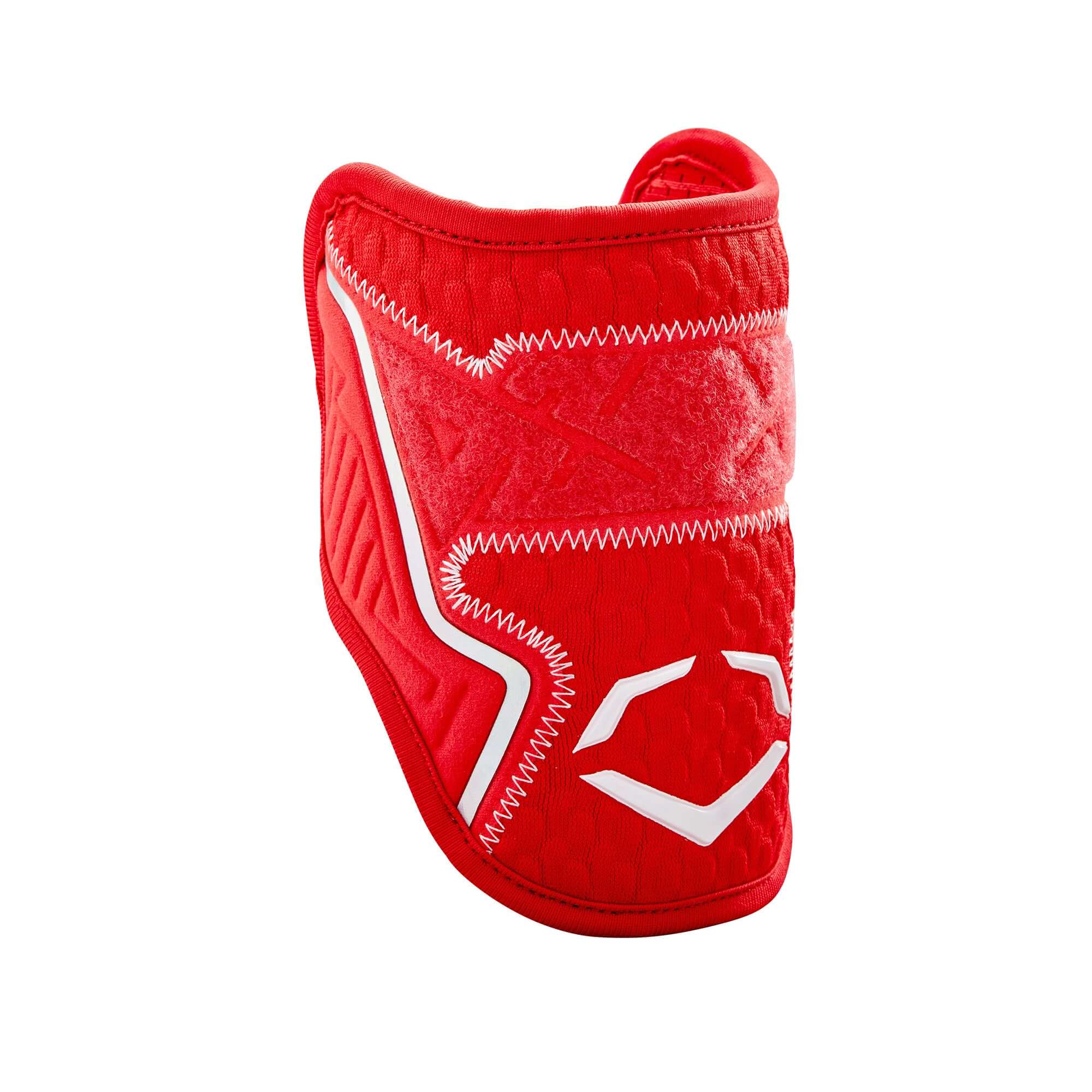Evoshield Pro-SRZ 2.0 Elbow Guard in Scarlet, featuring Gel-to-Shell technology for a custom fit.