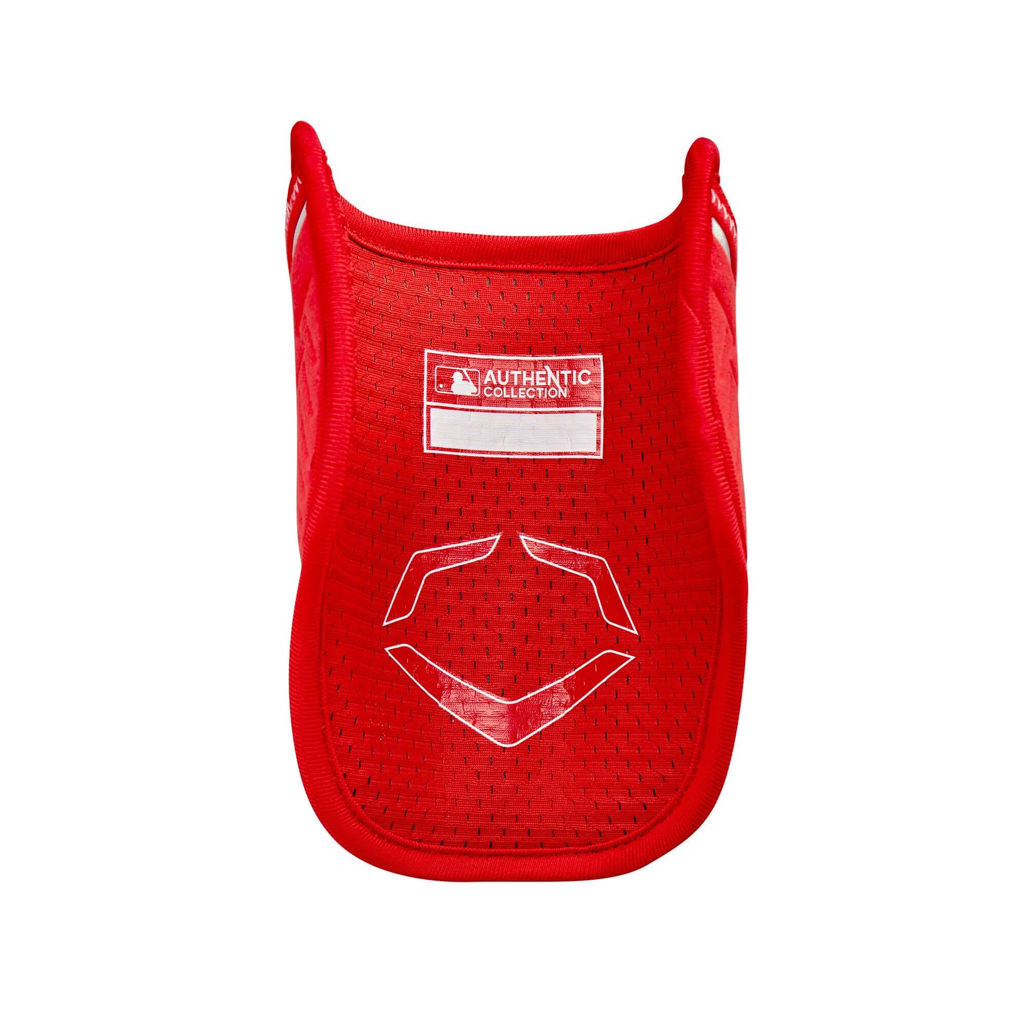 Evoshield Pro-SRZ 2.0 Elbow Guard in Scarlet, featuring Gel-to-Shell technology for optimal batter protection.