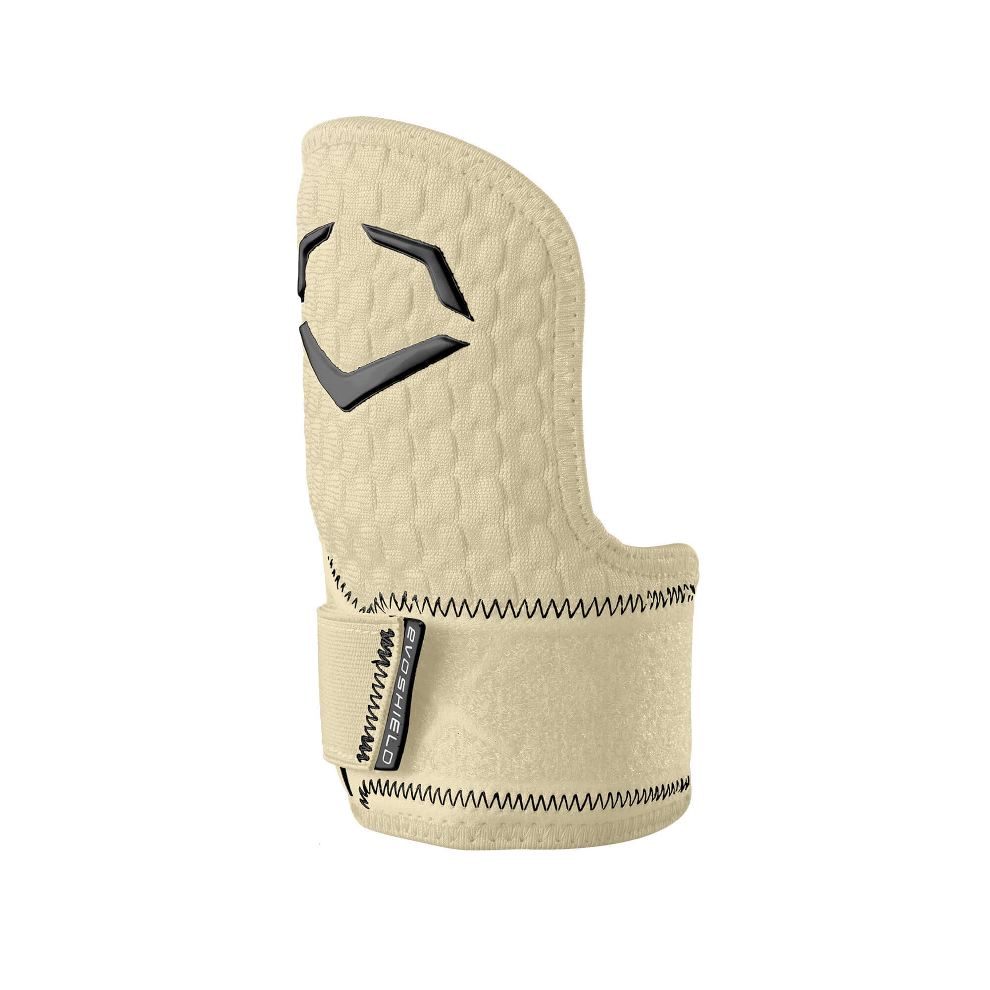 Evoshield Pro-SRZ 2.0 Batter’s Hand Guard in tan, showcasing Gel-to-Shell® Technology for ultimate protection.