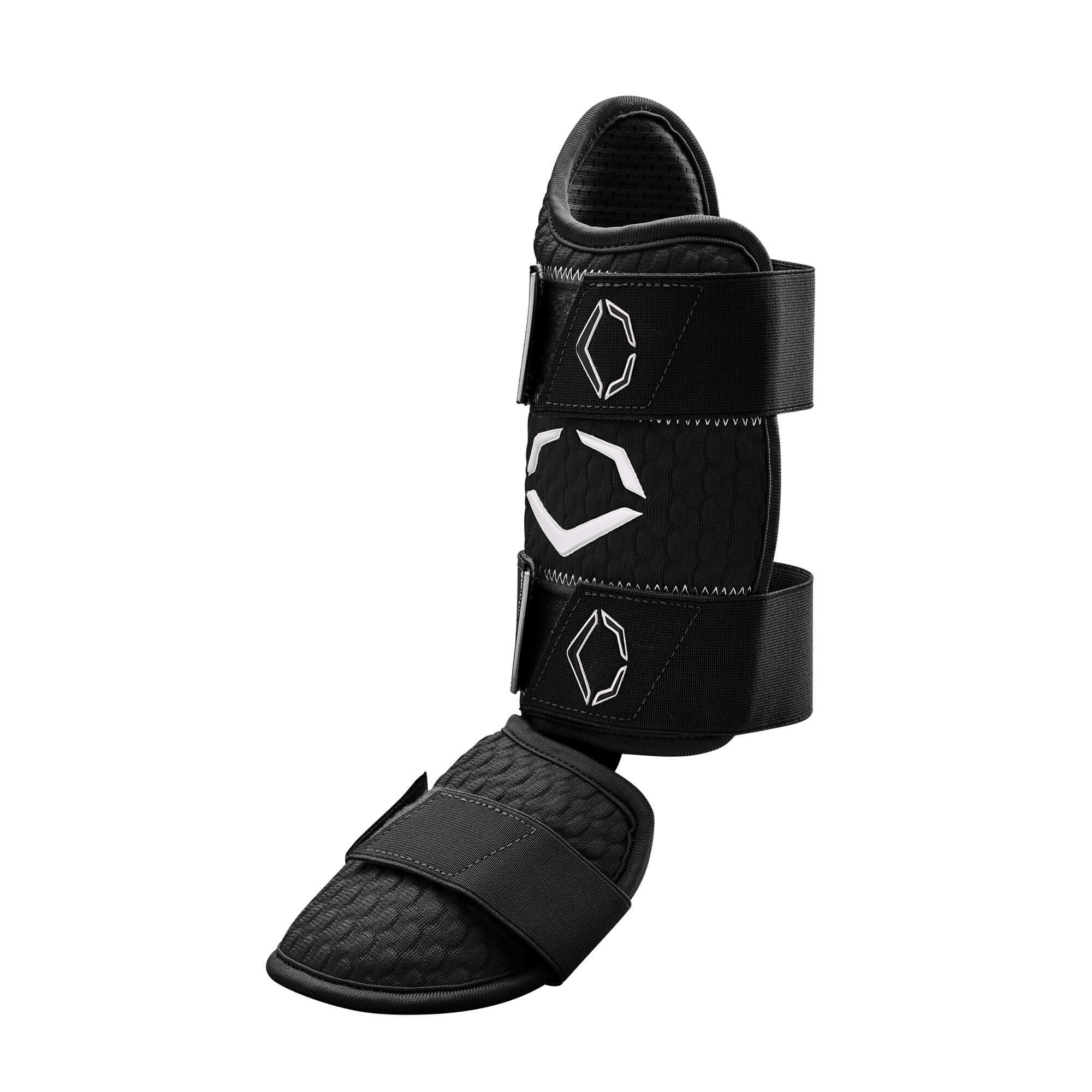 Evoshield PRO-SRZ 2.0 Batter's Leg Guard LHH in Sand color with iridescent accents and ergonomic design.