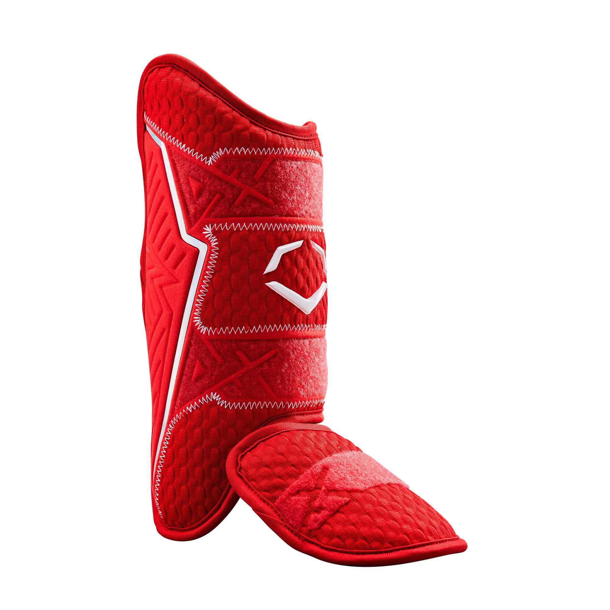 Evoshield PRO-SRZ 2.0 Batter's Leg Guard LHH in Sand color with iridescent accents and ergonomic design.