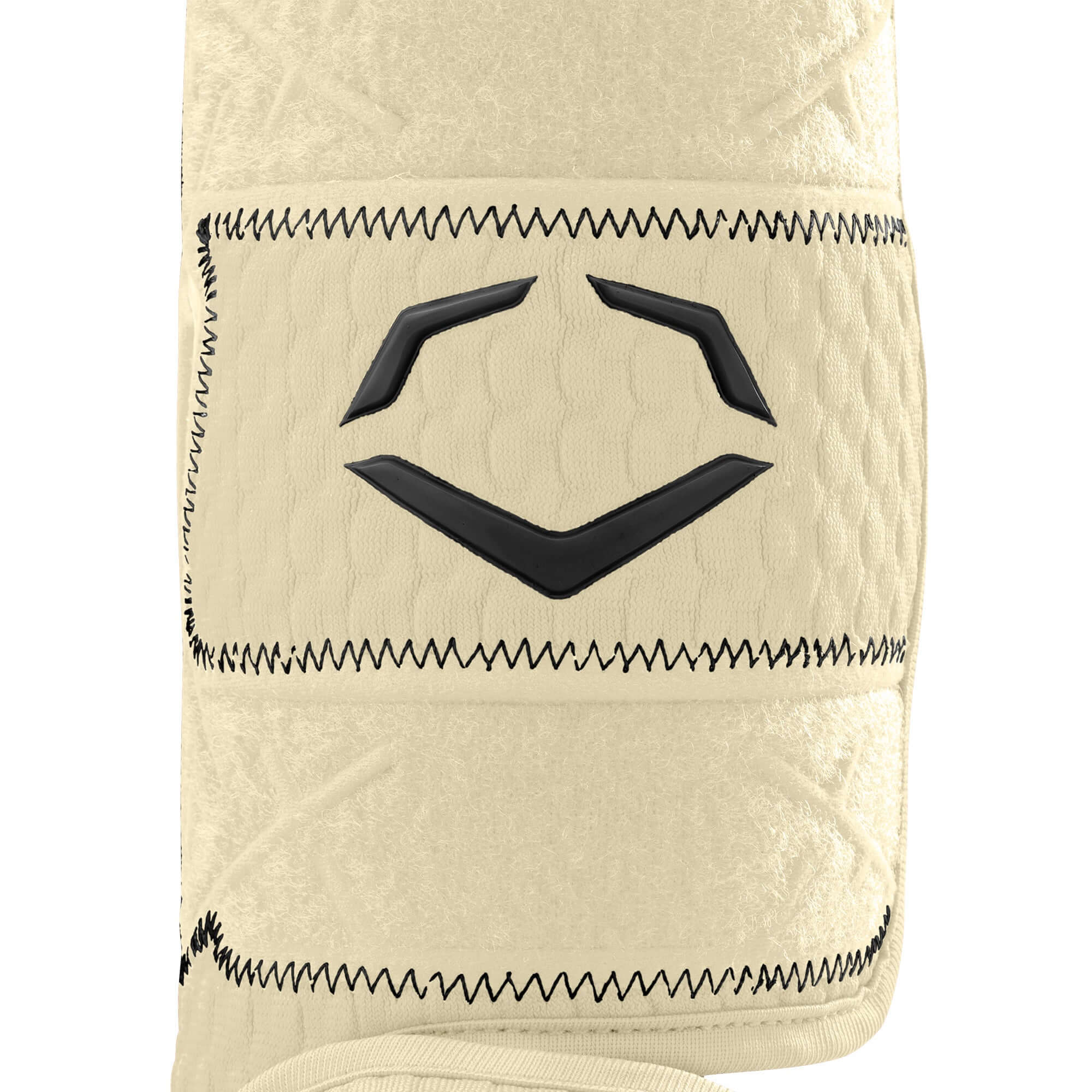 Evoshield PRO-SRZ 2.0 Batter's Leg Guard LHH in Sand color with iridescent accents and ergonomic design.