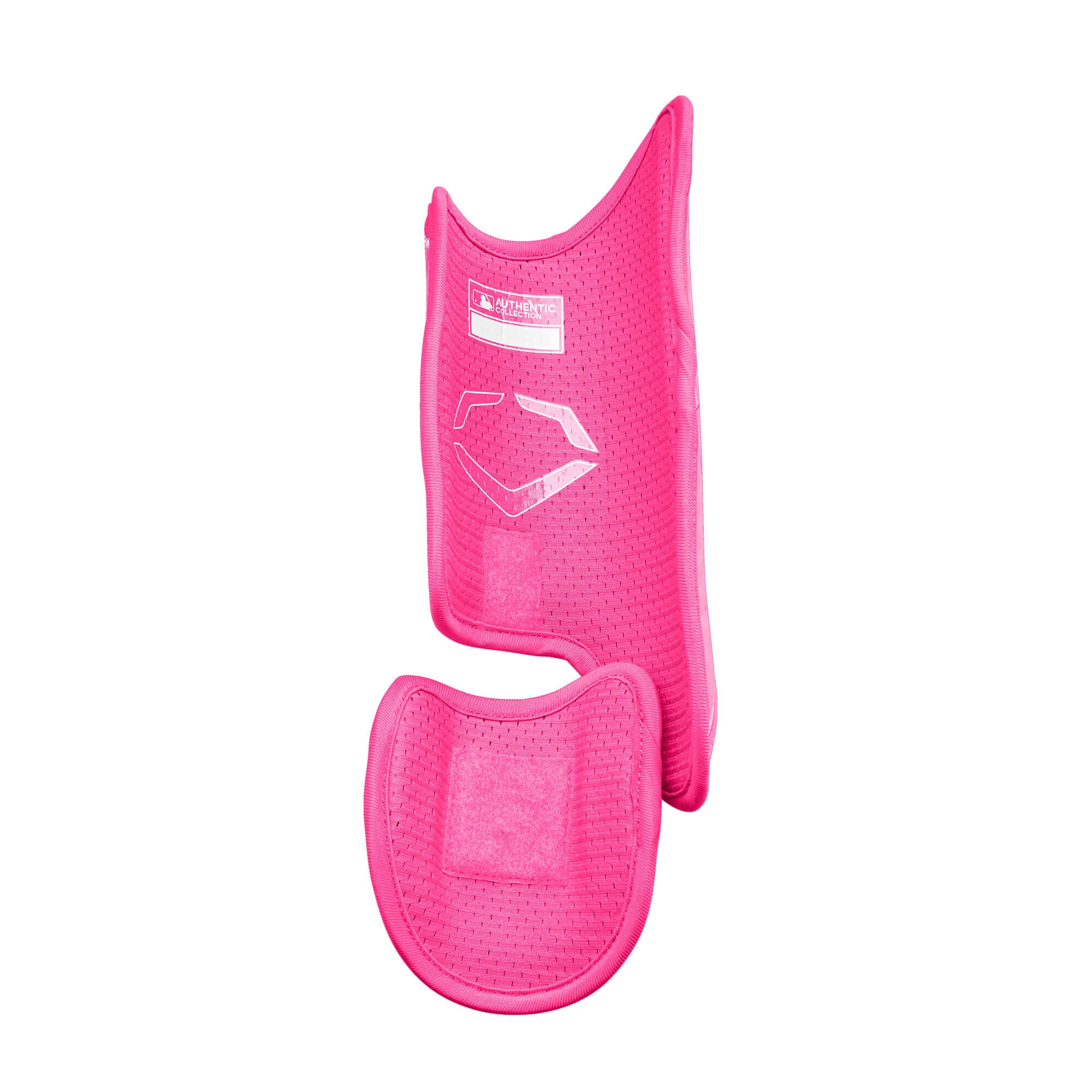Evoshield Pro-SRZ 2.0 Batter's Leg Guard in pink featuring Gel-to-Shell technology for premium leg protection.