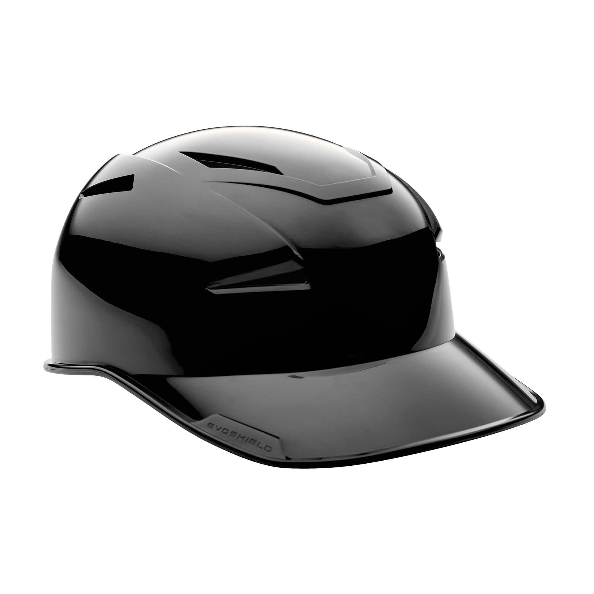 Evoshield PRO-SRZ Vented Skull Cap in black, designed for comfort and protection for baseball catchers.