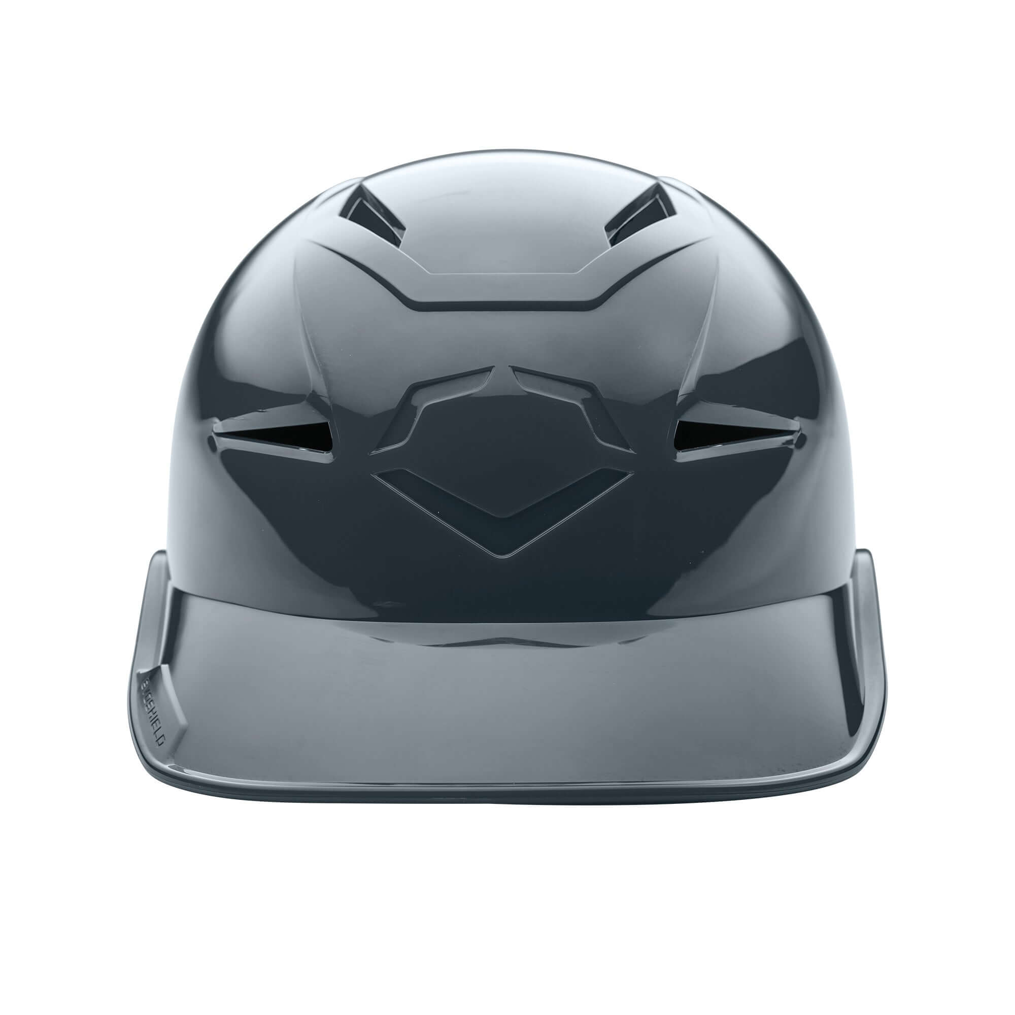 EvoShield Pro-SRZ Vented Skull Cap in charcoal color with airflow vents on top for comfort and protection behind the plate.