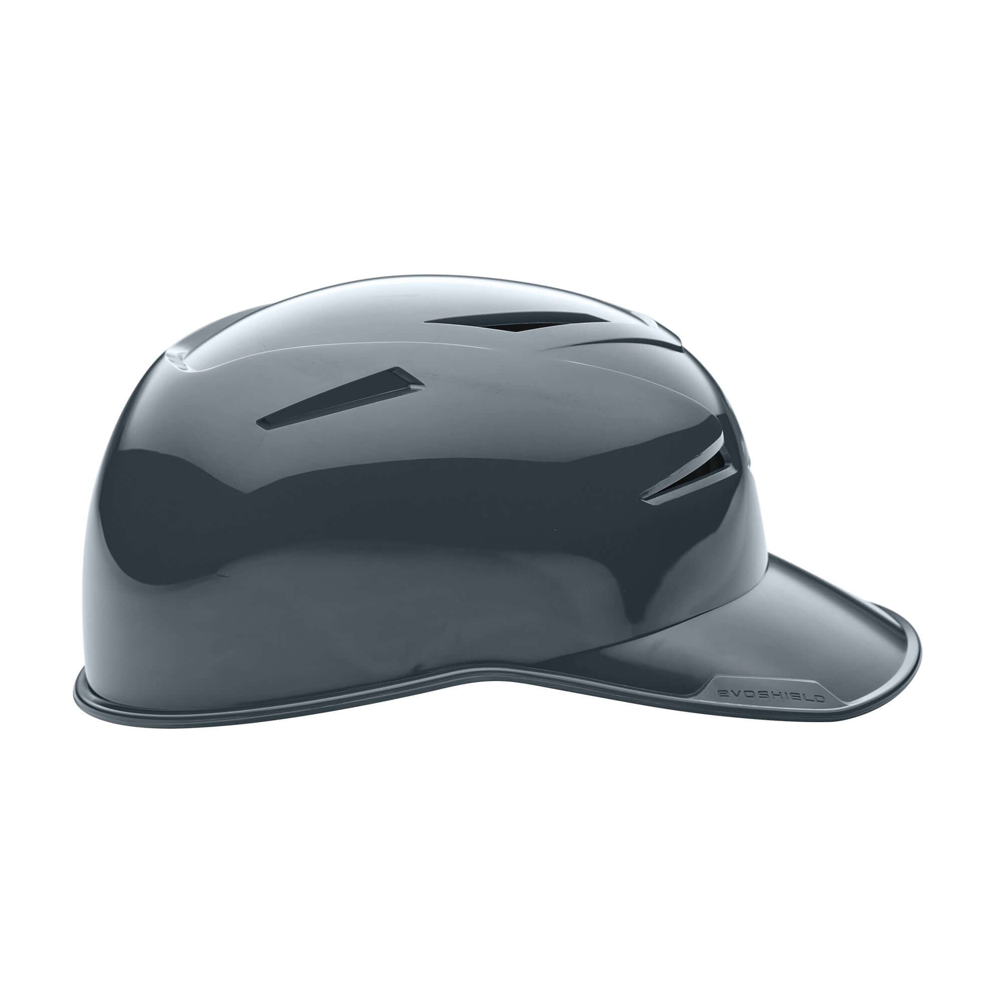Evoshield Pro-SRZ Vented Skull Cap in charcoal color, designed for comfort and airflow during baseball games.