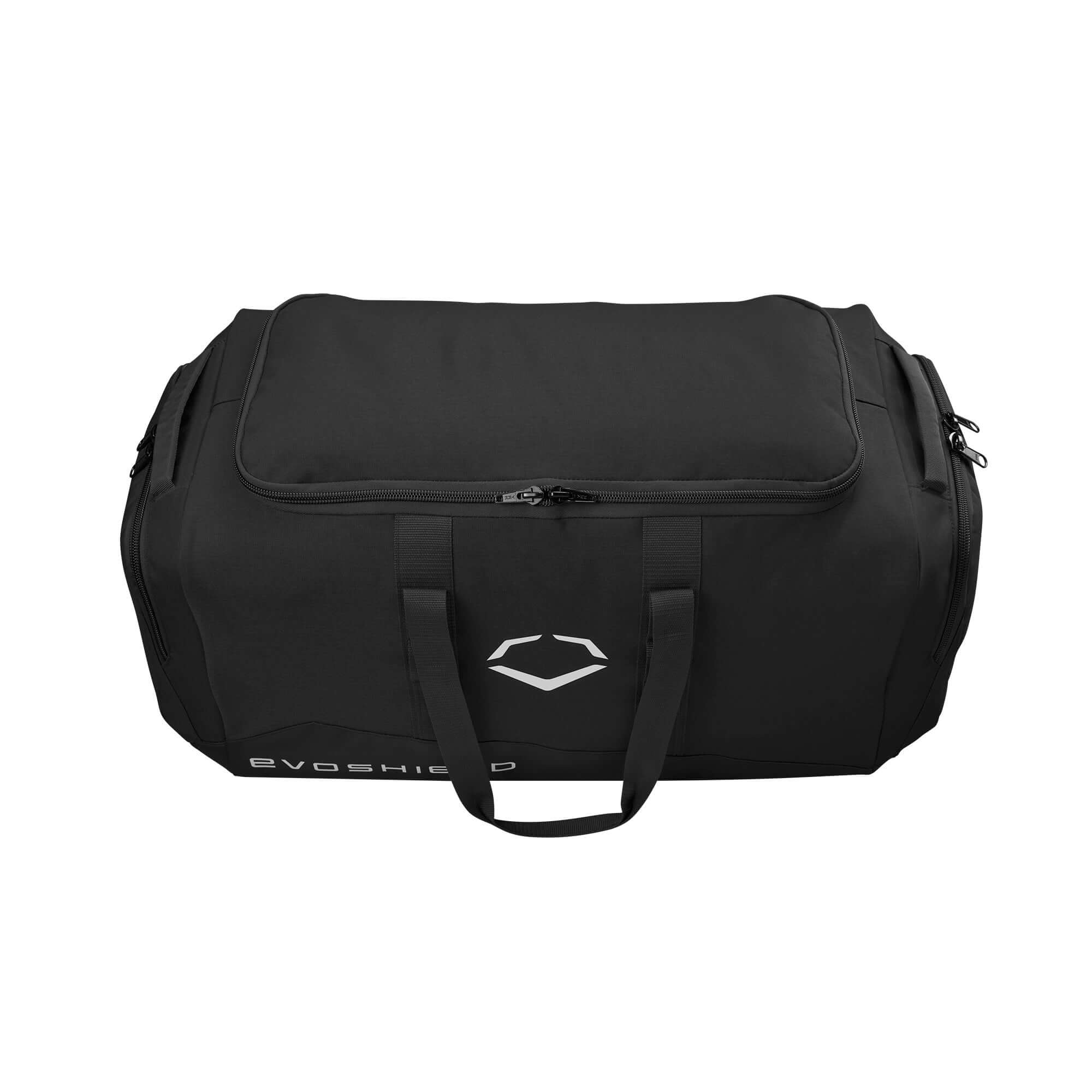 Alt tag for image of Evoshield Game Day Duffle: Evoshield Game Day Duffle with padded handles and water-resistant bottom