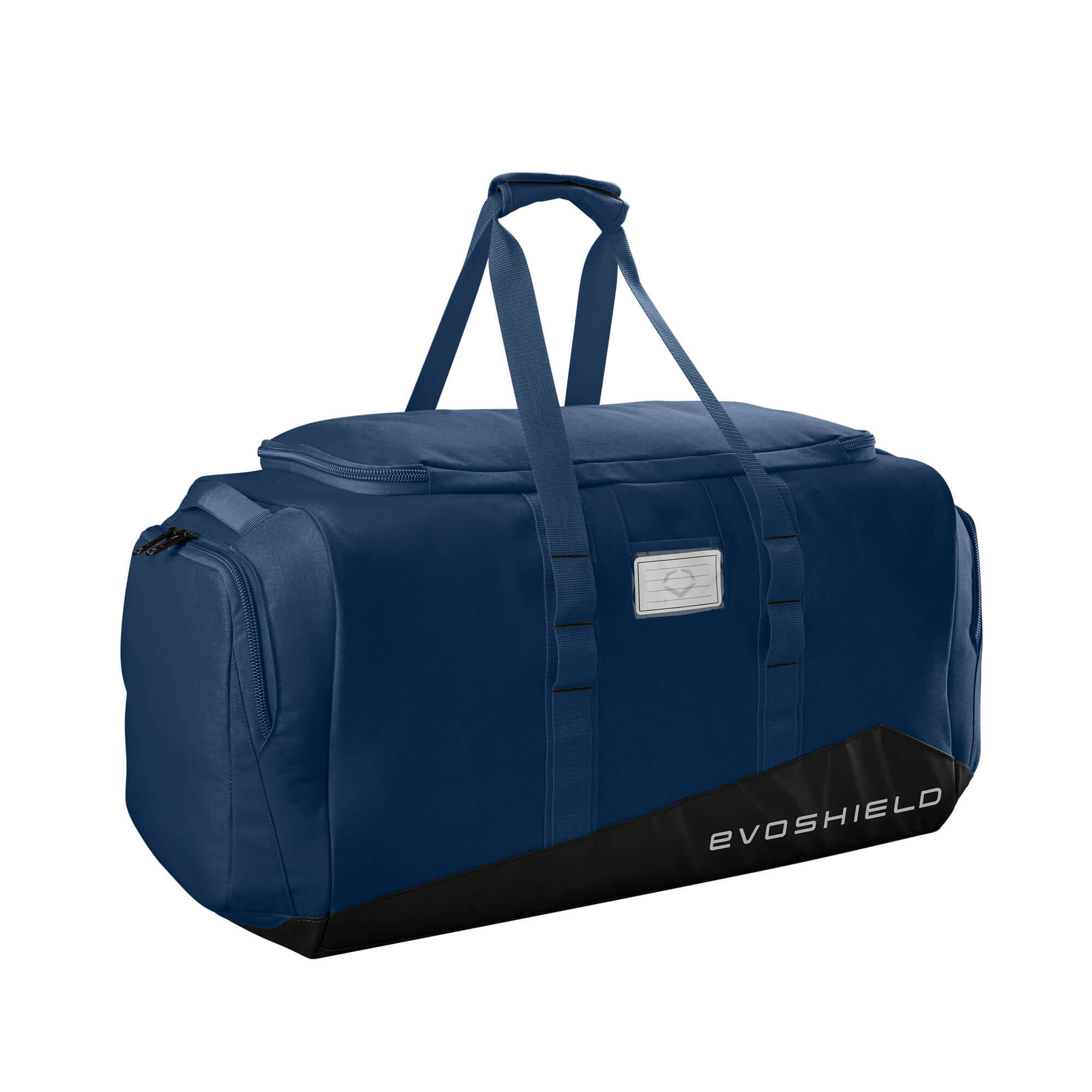Alt tag for image of Evoshield Game Day Duffle: Evoshield Game Day Duffle with padded handles and water-resistant bottom