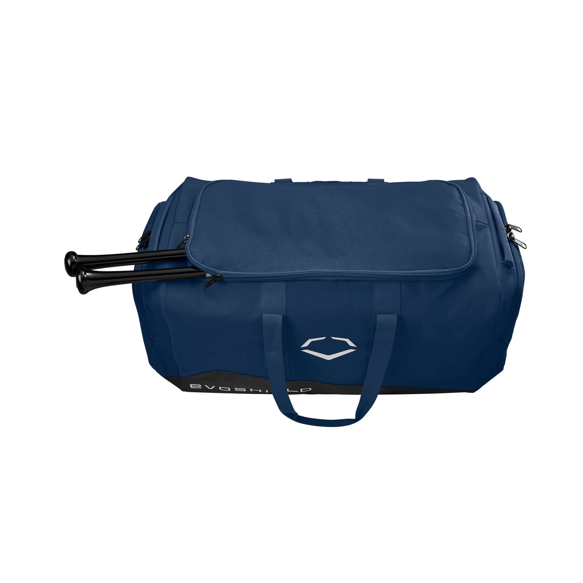 Alt tag for image of Evoshield Game Day Duffle: Evoshield Game Day Duffle with padded handles and water-resistant bottom