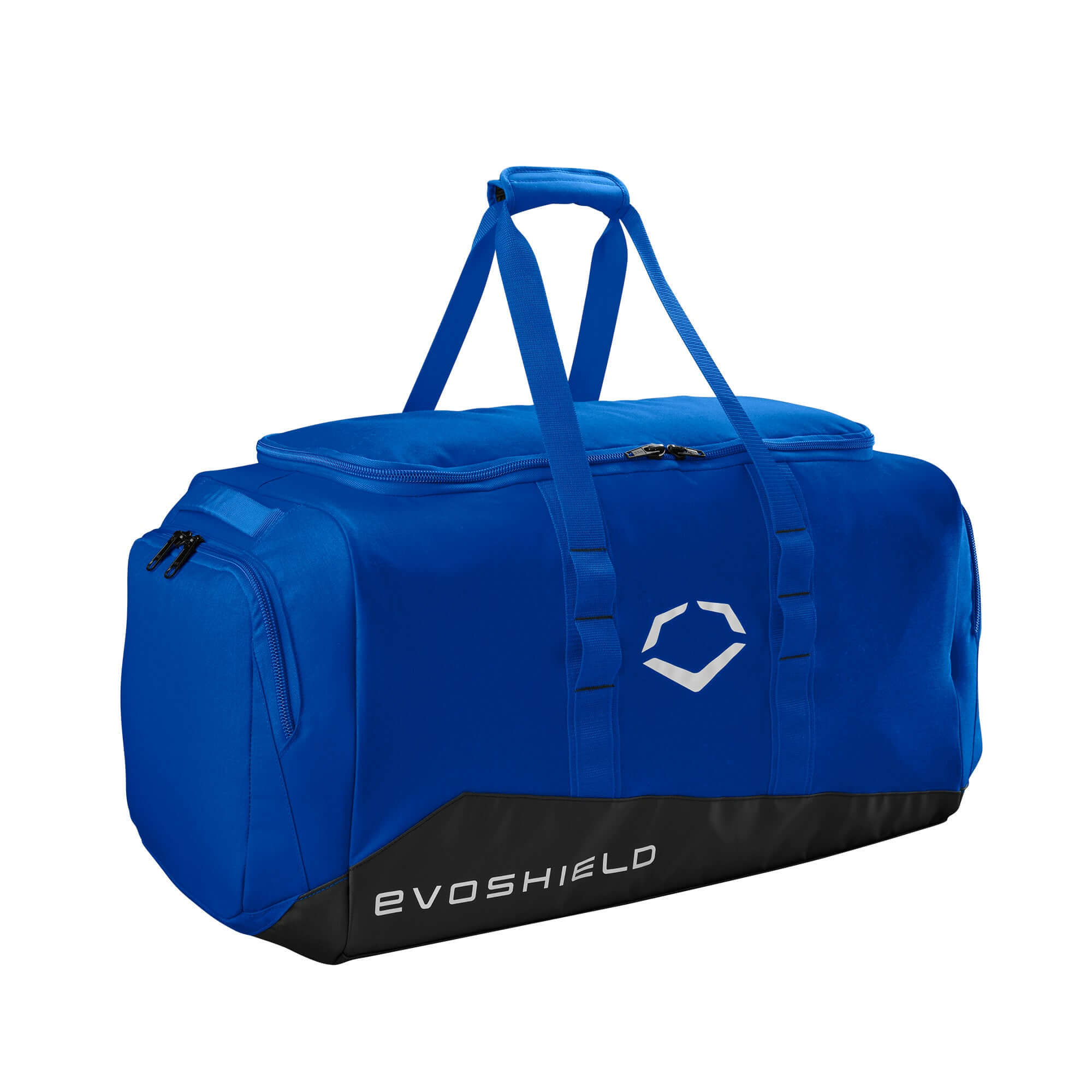 Alt tag for image of Evoshield Game Day Duffle: Evoshield Game Day Duffle with padded handles and water-resistant bottom