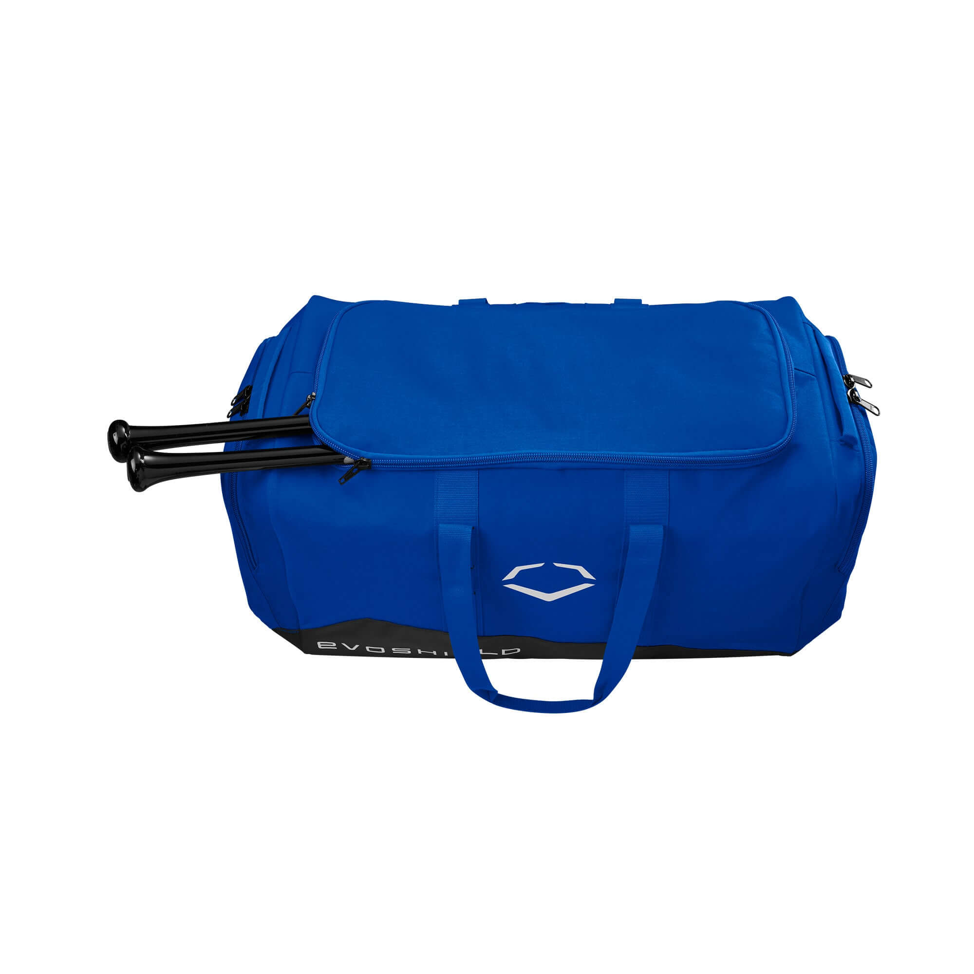 Alt tag for image of Evoshield Game Day Duffle: Evoshield Game Day Duffle with padded handles and water-resistant bottom