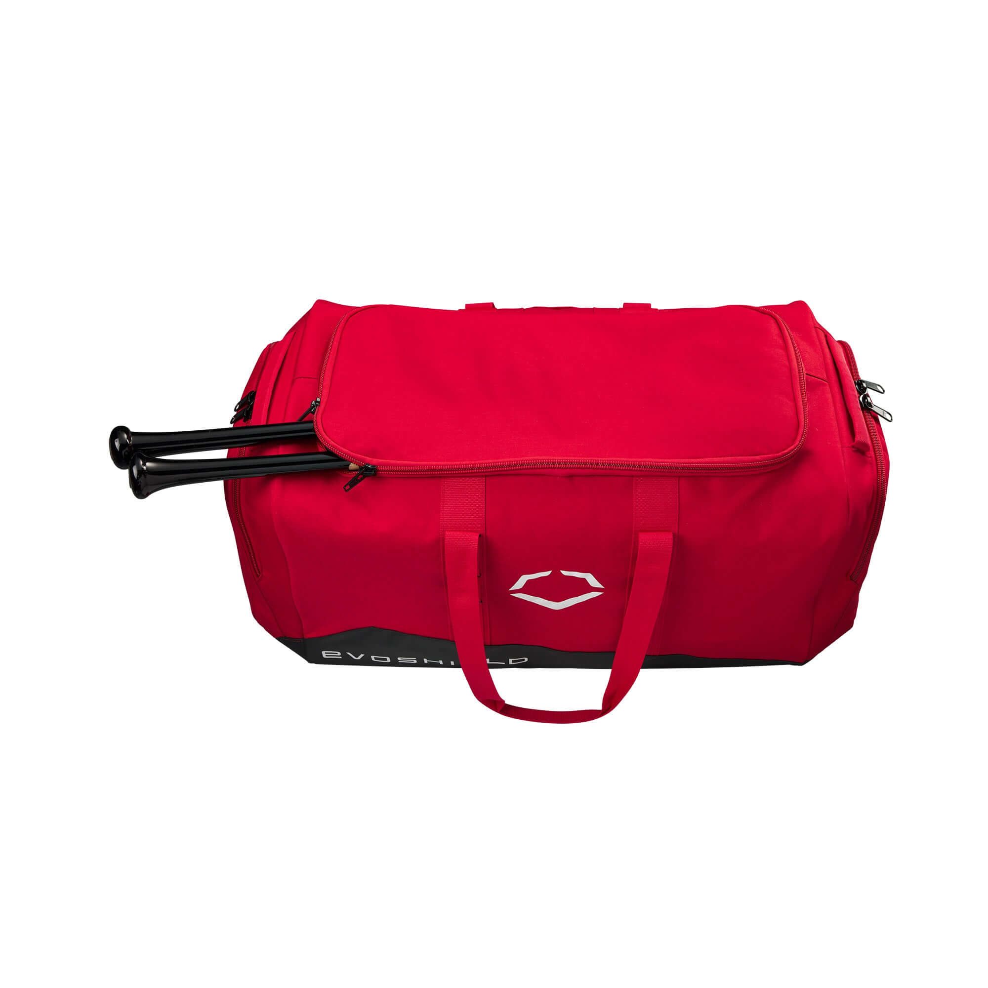 Alt tag for image of Evoshield Game Day Duffle: Evoshield Game Day Duffle with padded handles and water-resistant bottom