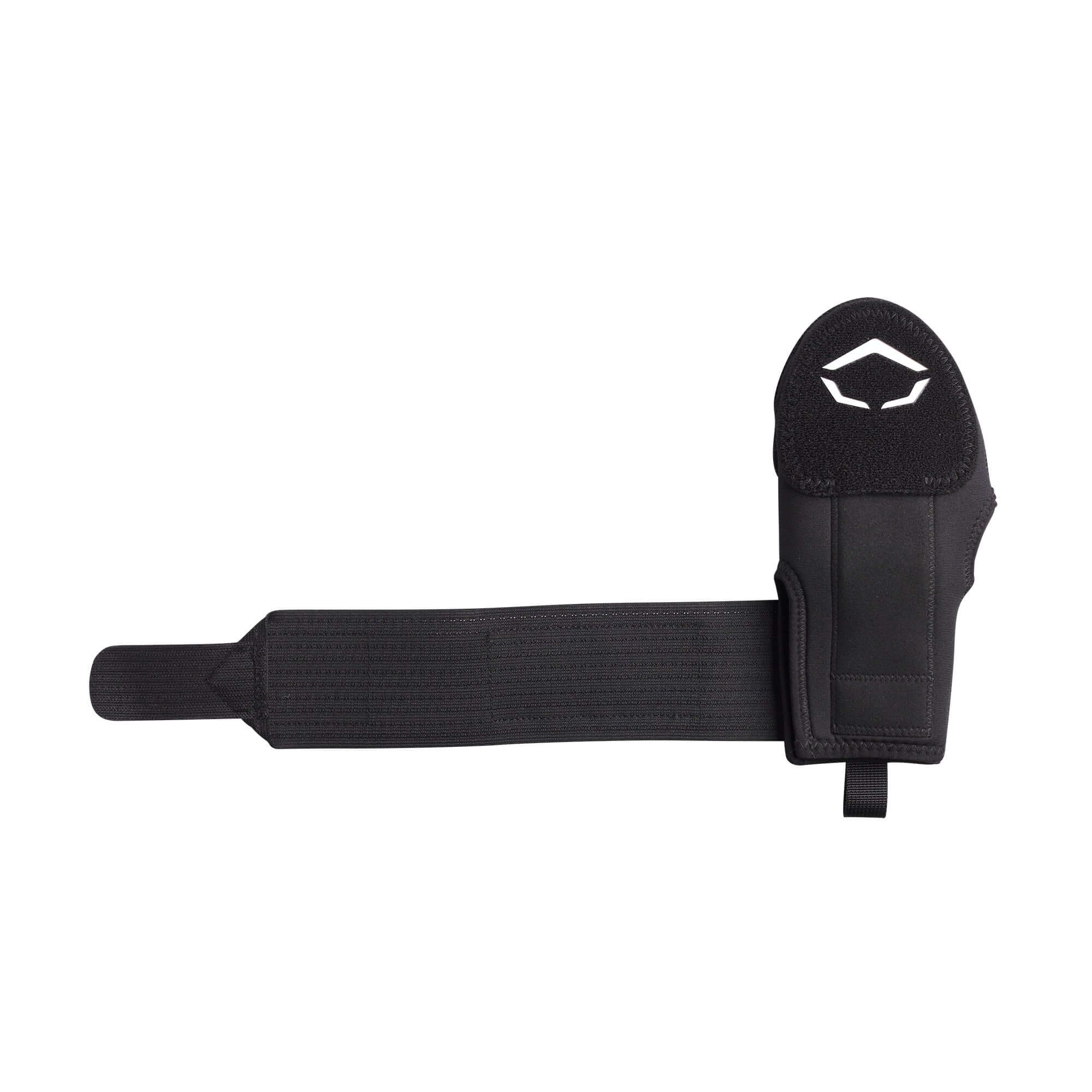 Black Evoshield Youth Sliding Mitt top view showing protective plates and wrist strap.