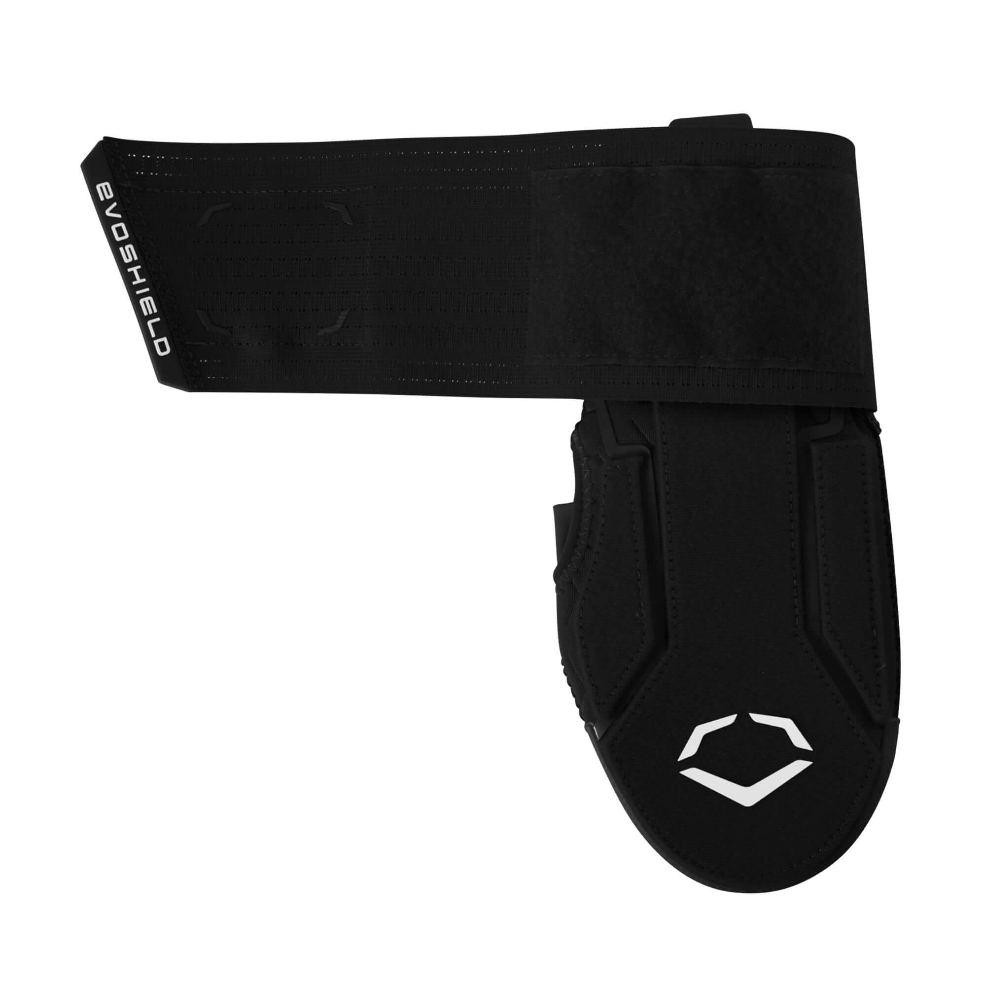 Evoshield Sliding Mitt 2.0 for adults in black, designed for hand protection while sliding on bases.