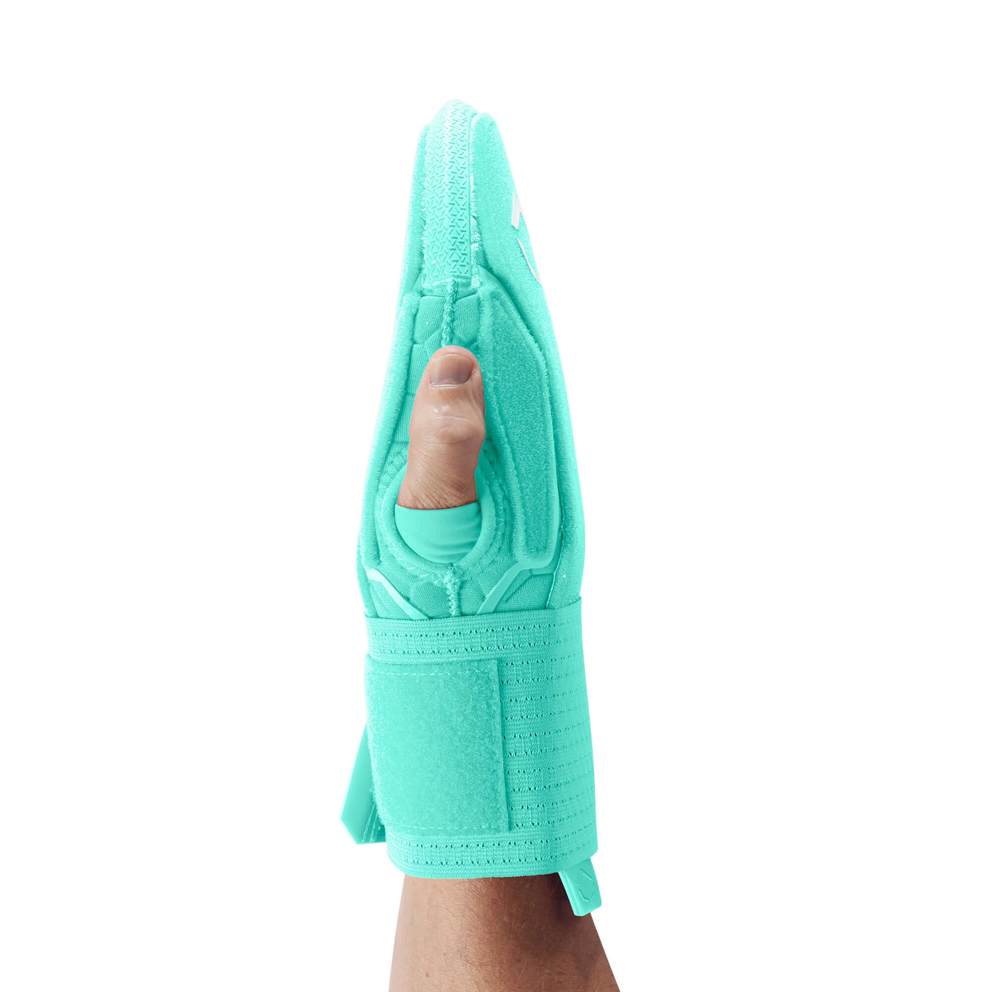 Evoshield Sliding Mitt 2.0 in mint green, showcasing thumb access and protective design for base running.