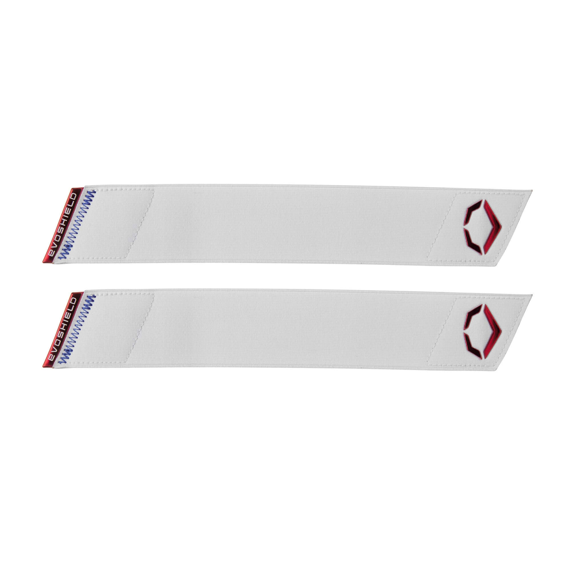Evoshield white double strap for X-SRZ elbow guard, featuring gel-to-shell technology for customizable fit.
