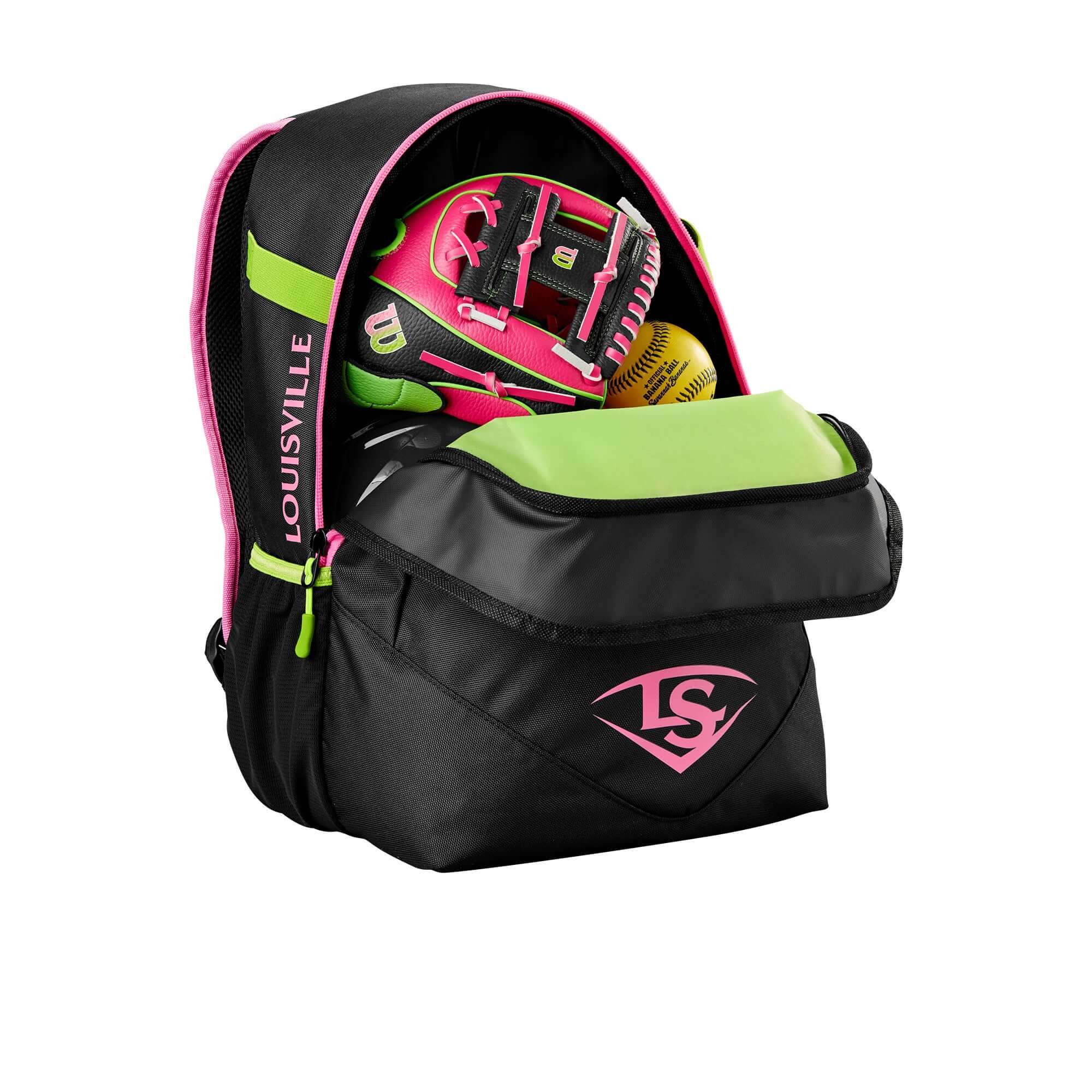 Louisville Slugger Party Animals Stick Pack open view showing glove inside