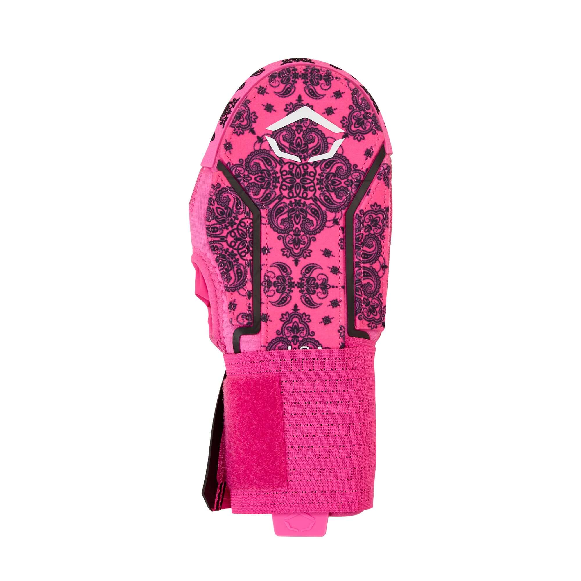Evoshield X-SRZ Paisley Sliding Mitt 2.0 in pink and black with stylish paisley design.