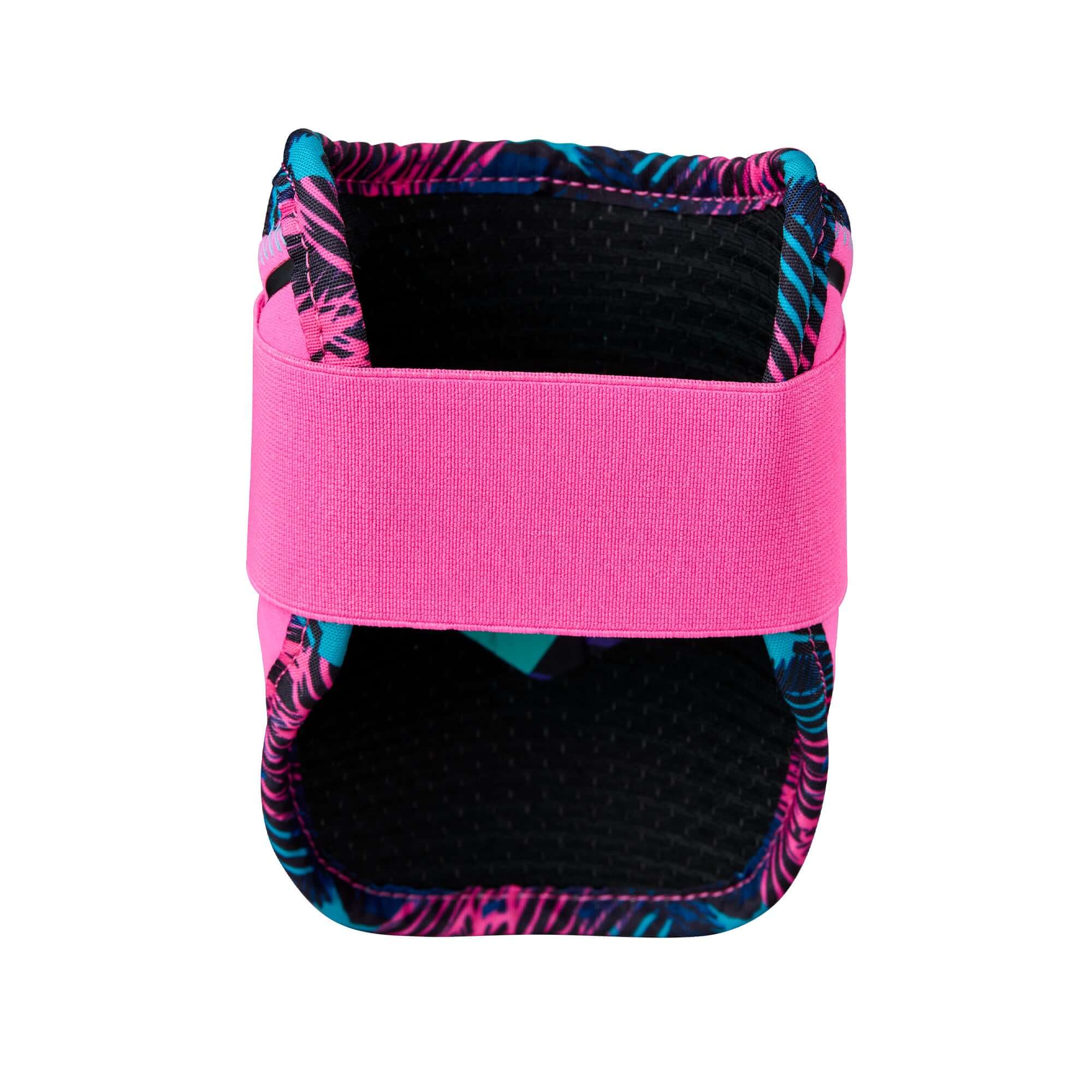 Back view of Evoshield X-SRZ Miami Vice Elbow Guard in Black/Pink/Victory.