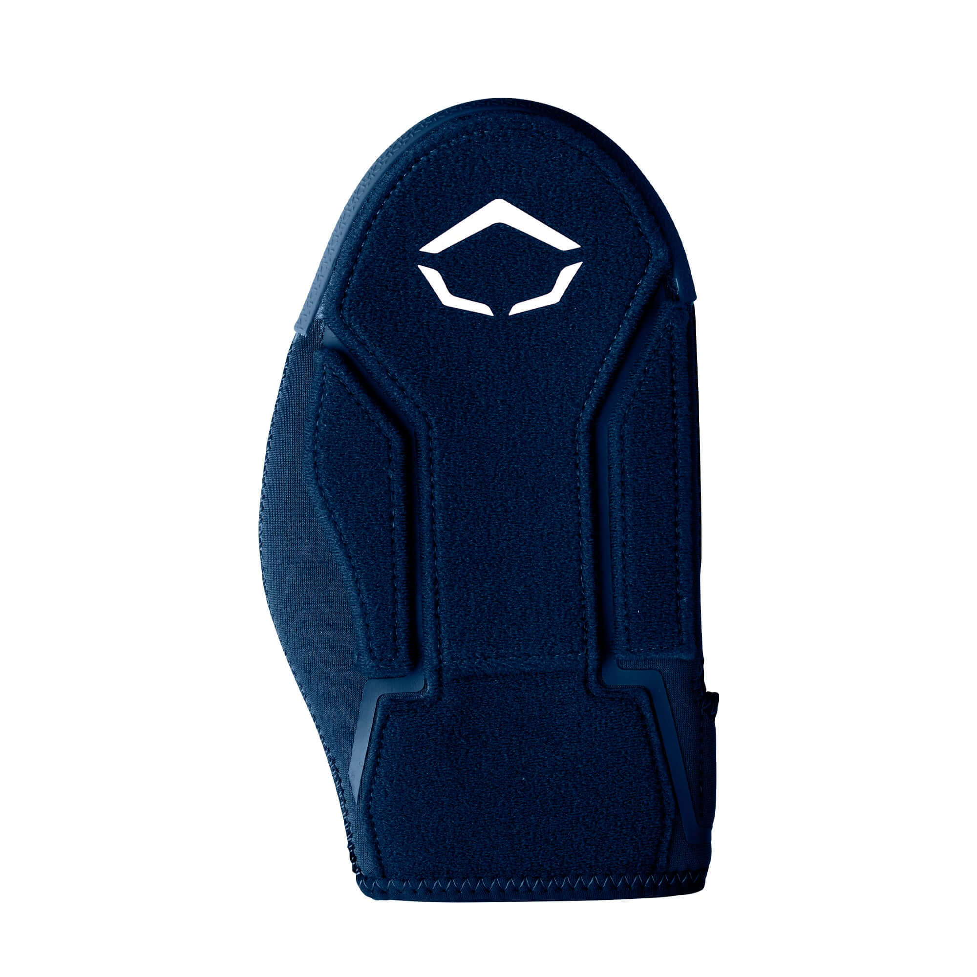 Evoshield Shorty Sliding Mitt 2.0 navy palm view with protective padding and logo.