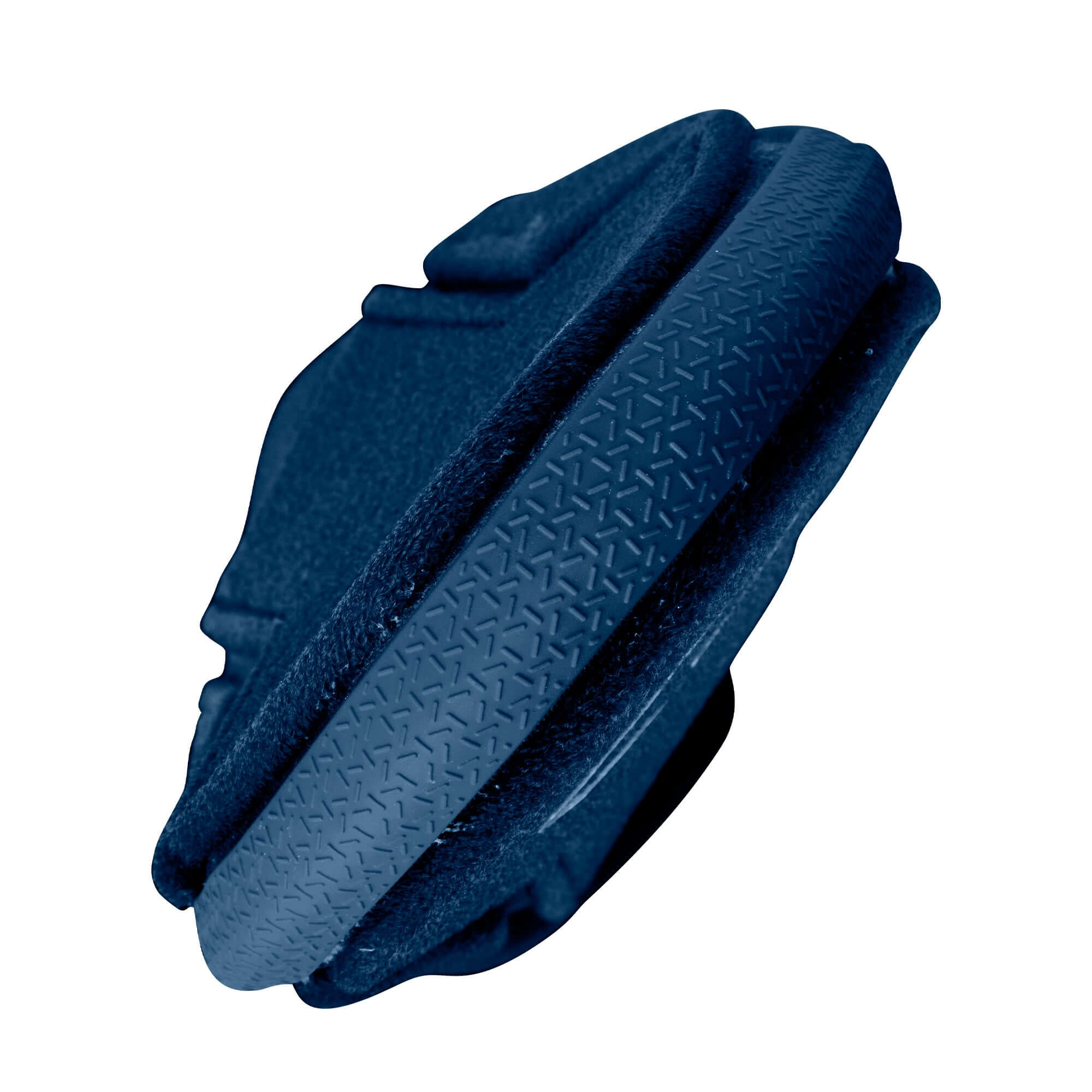 Evoshield Shorty Sliding Mitt 2.0 side view showing textured padding and protective plates in blue color.