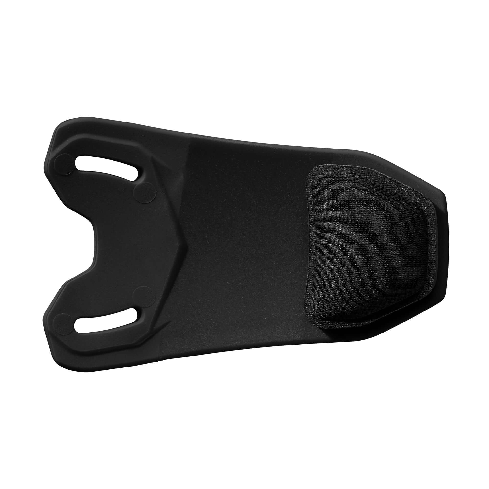 Evoshield XVT 2.0 Bilateral Face Shield - Matte Finish view from above, showing sleek design and secure mounting options.