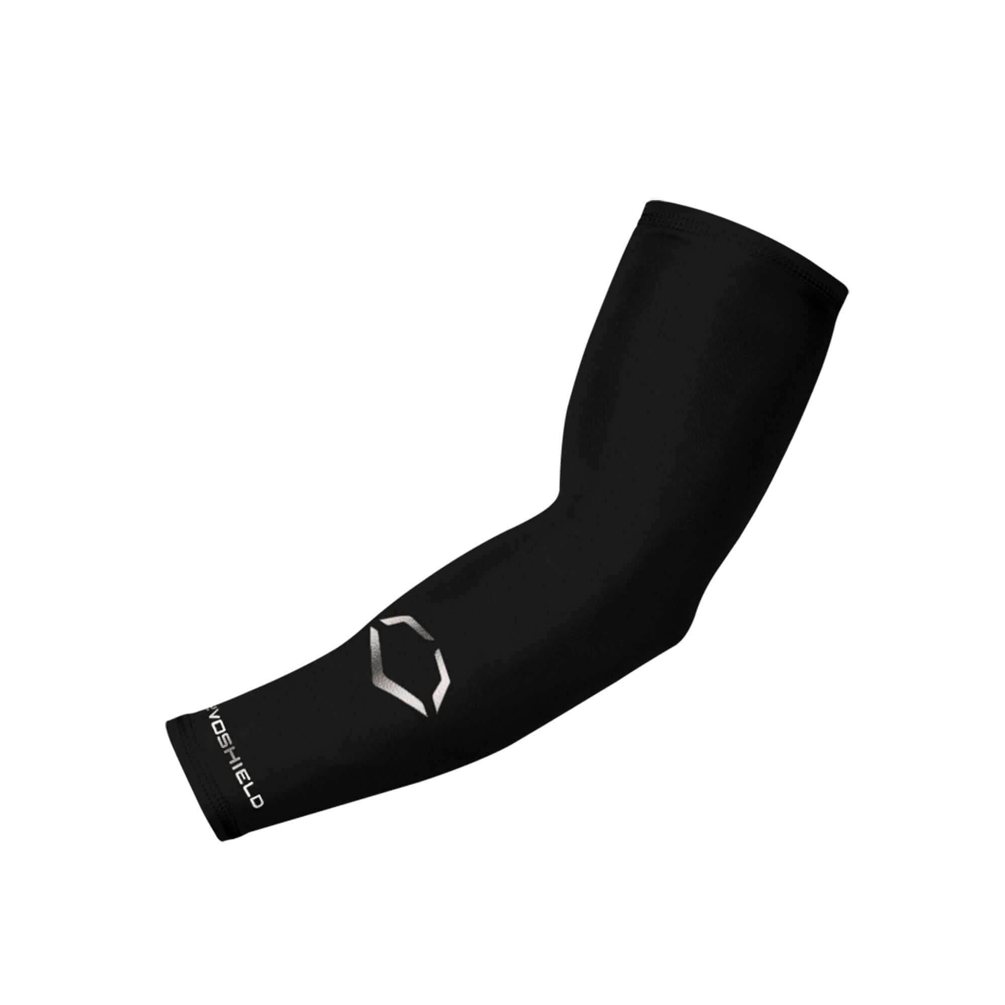 Evoshield Adult Solid Compression Arm Sleeve Black moisture-wicking fabric