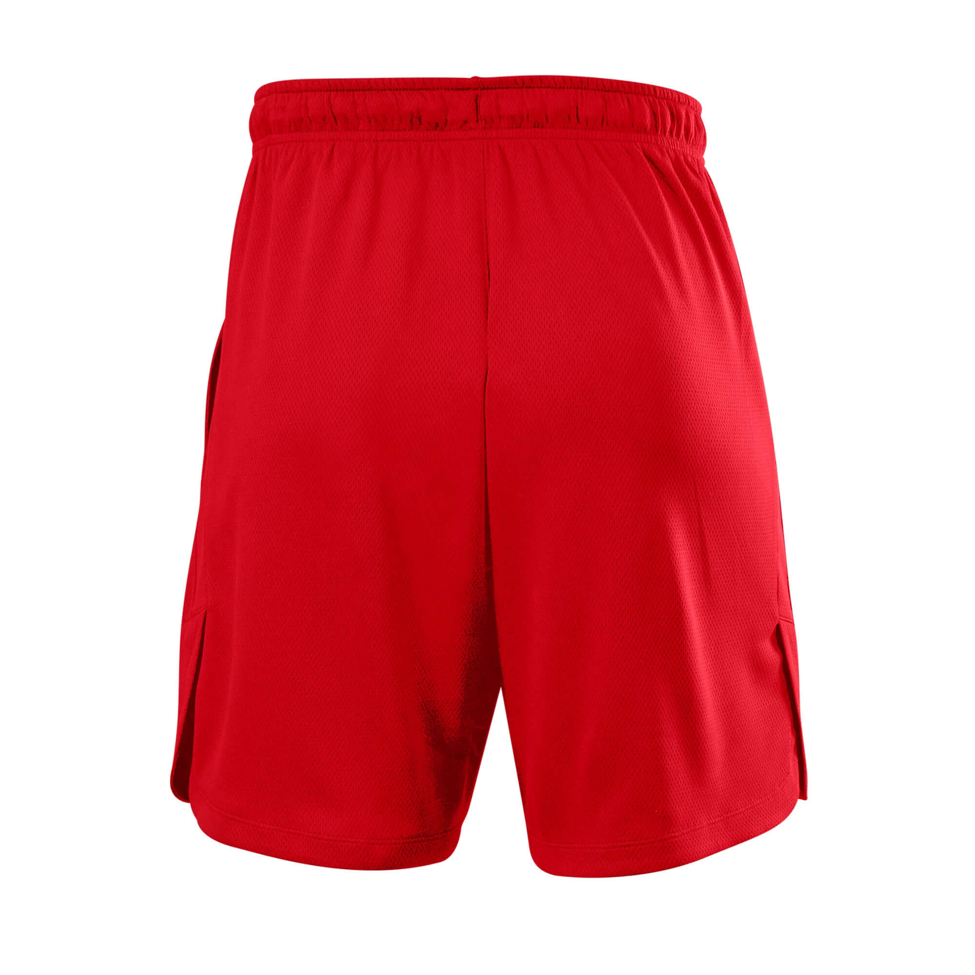 Evoshield Men's Pro Team Training Short 2.0 in Scarlet, featuring a plush waistband and side pockets for workouts.