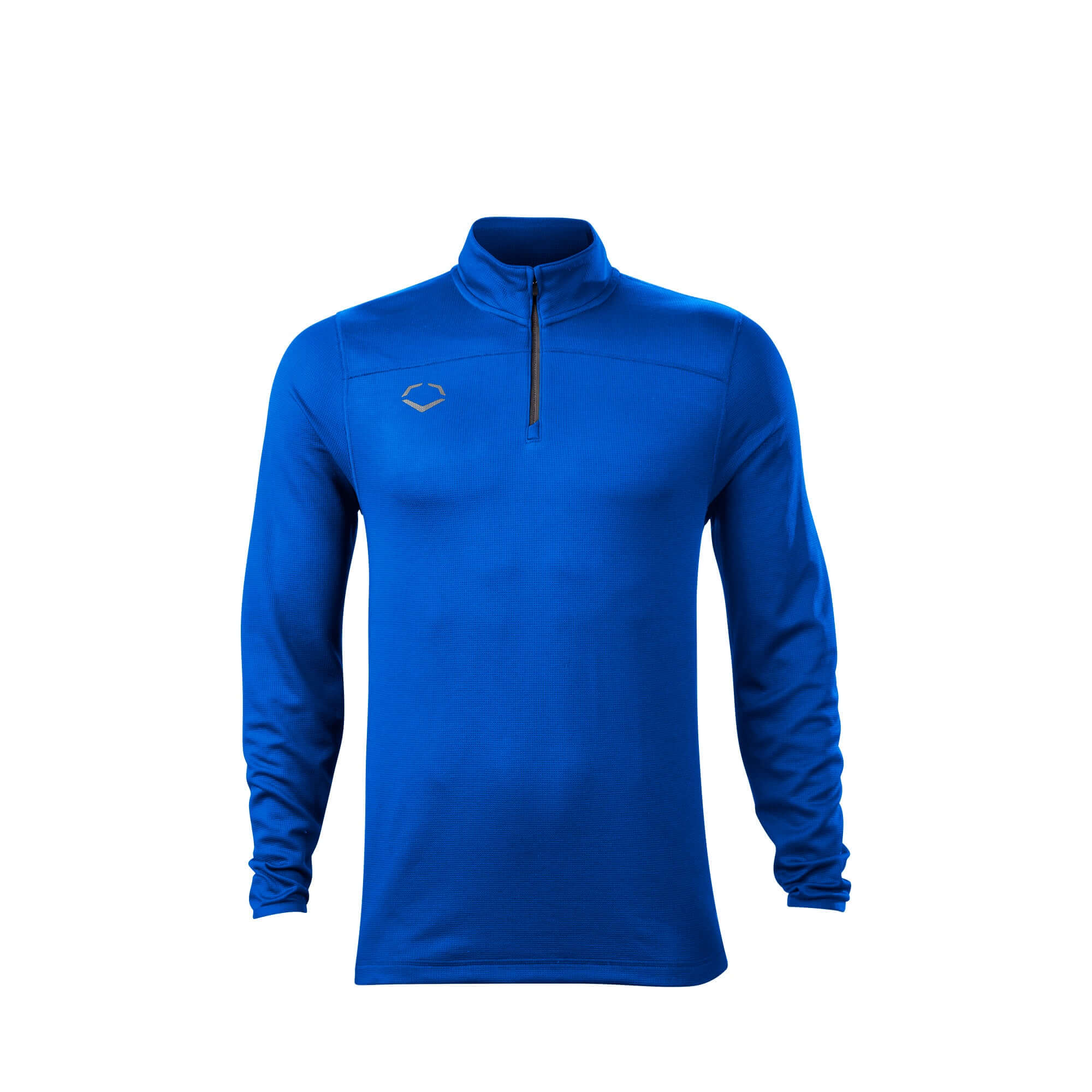 Evoshield men's lightweight 1/4 zip pullover in royal blue, perfect for sports layering and casual wear.