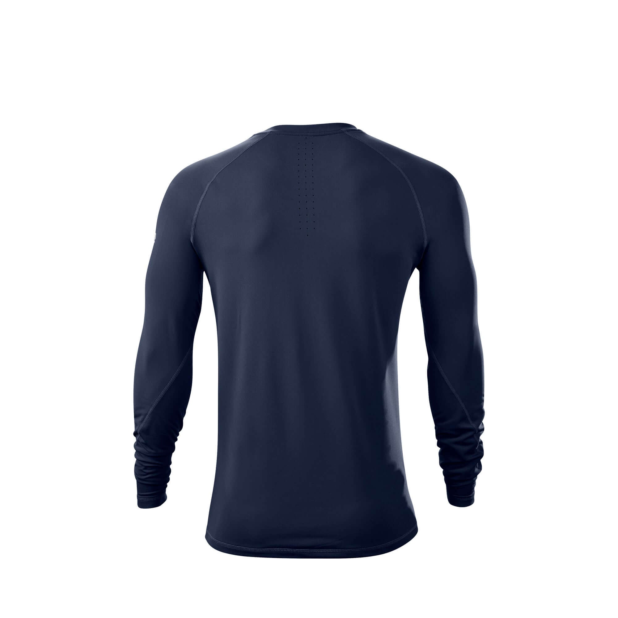 Evoshield Men's Pro Team Winterball 2.0 Navy long sleeve top, fitted design ideal for offseason training and cooler weather.