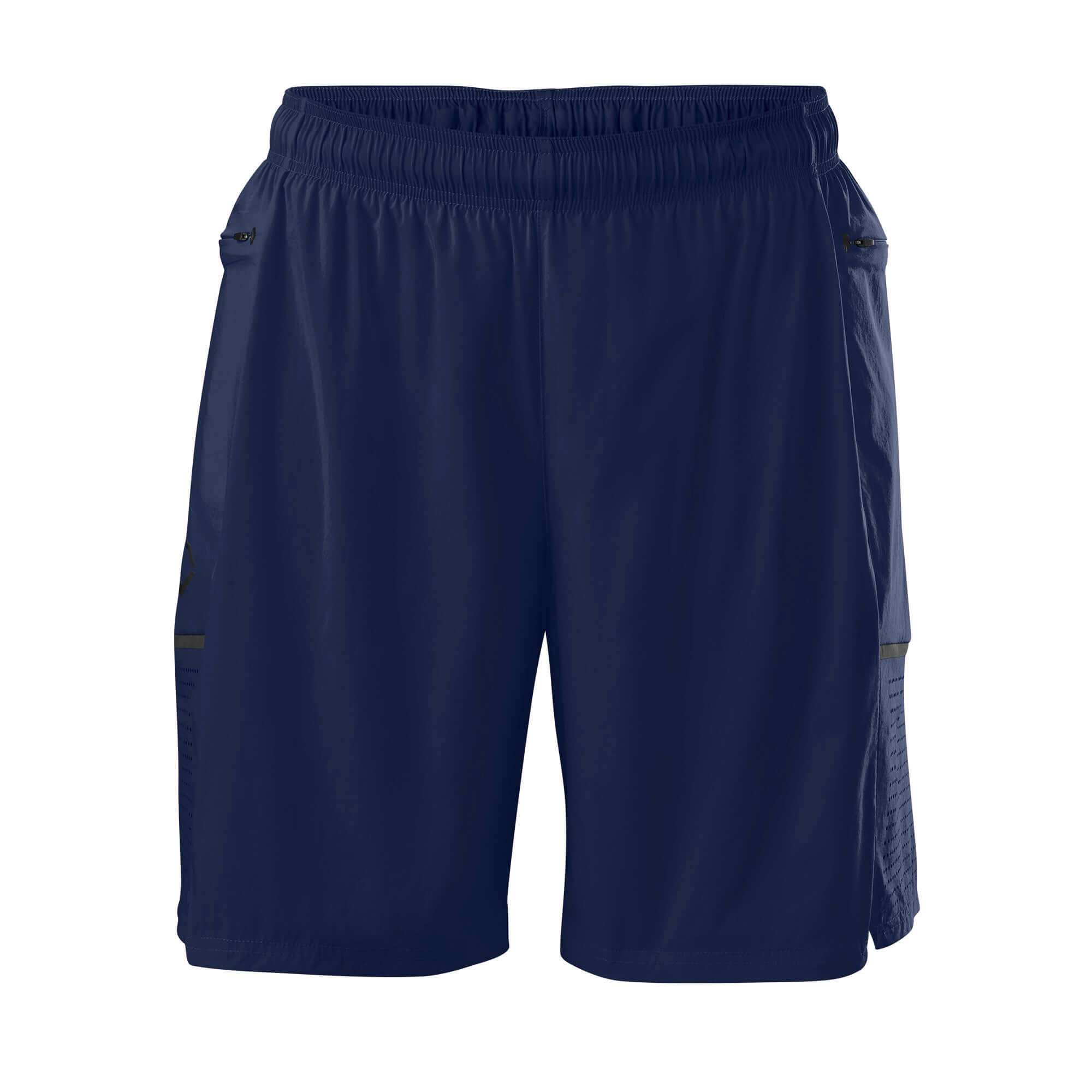 Evoshield Men's Game Changing 2-in-1 Short in navy, featuring breathable shell and supportive compression shorts for training.