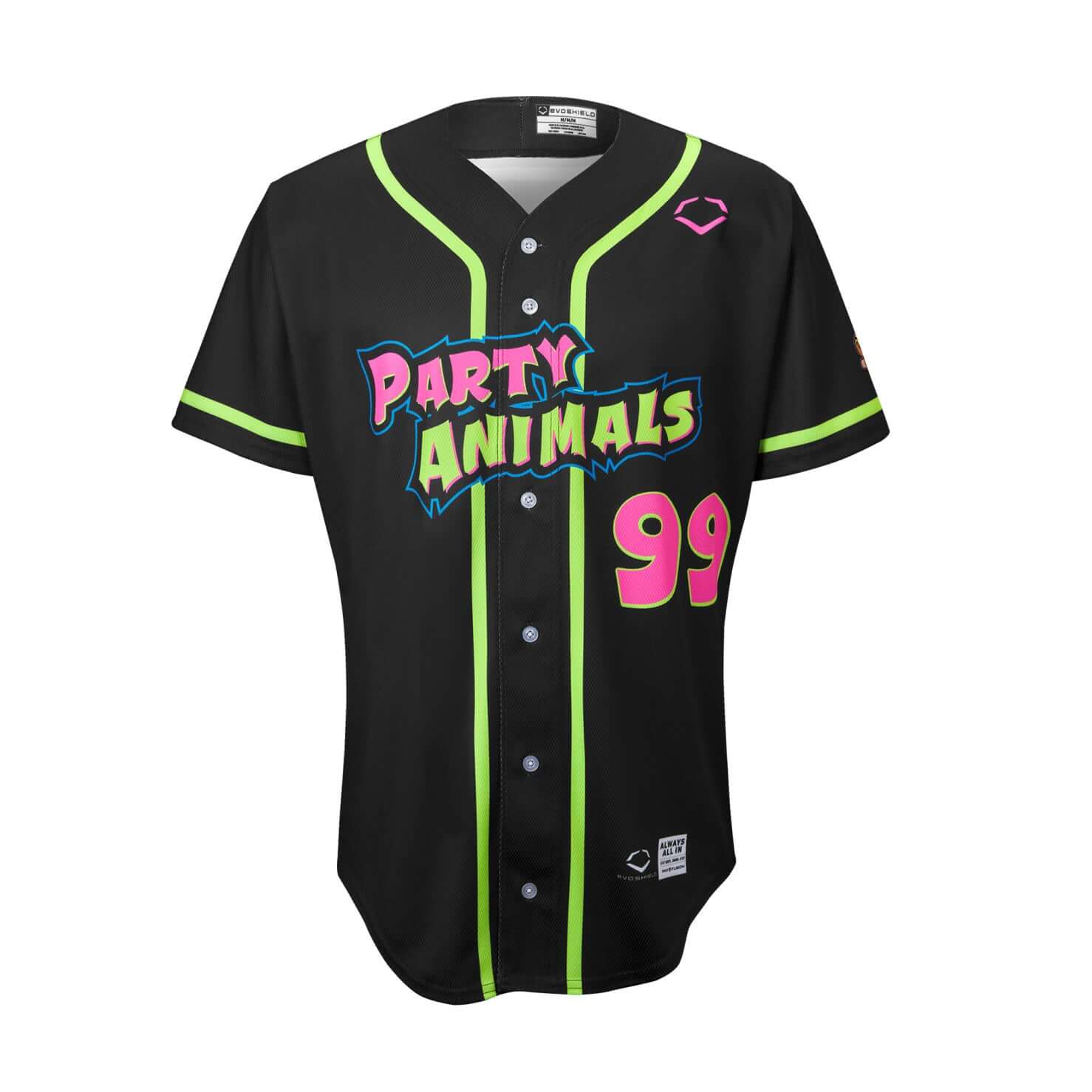 Evoshield Adult Party Animals Replica Jersey B featuring bold colors and unique design elements for ultimate style and comfort.