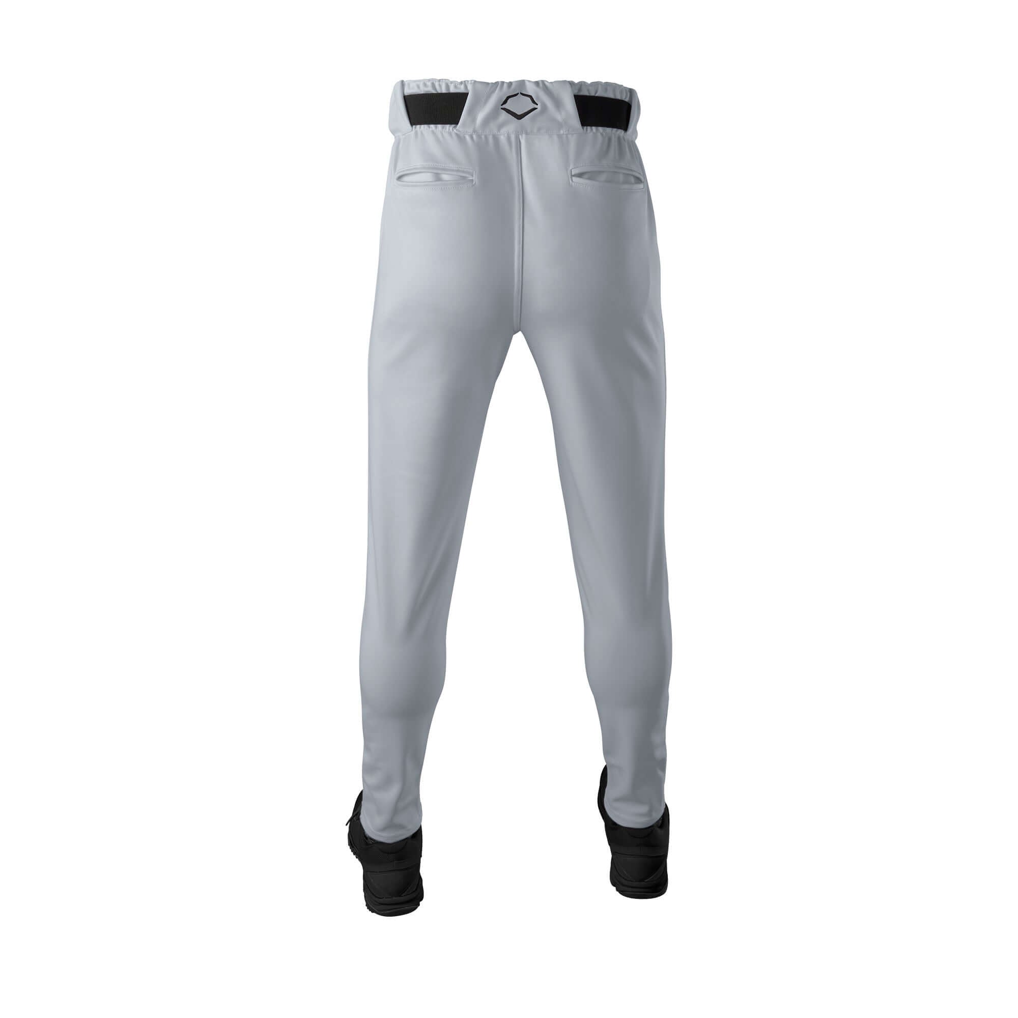 Back view of Evoshield Men's CT Game Pant showing elastic waistband and slim fit design.