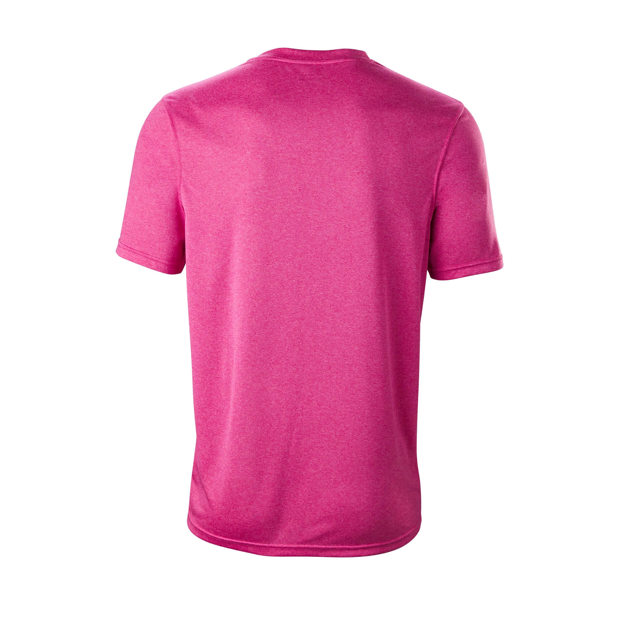 Back view of Evoshield Youth Party Animals Heather Tech Tee in pink color