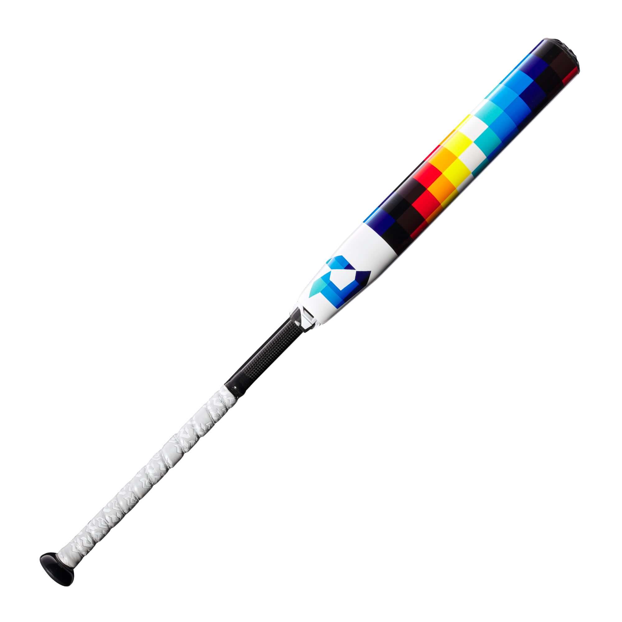 DeMarini 2023 Prism+ (-11) Fastpitch Bat with a colorful design, ideal for young contact hitters and slappers.
