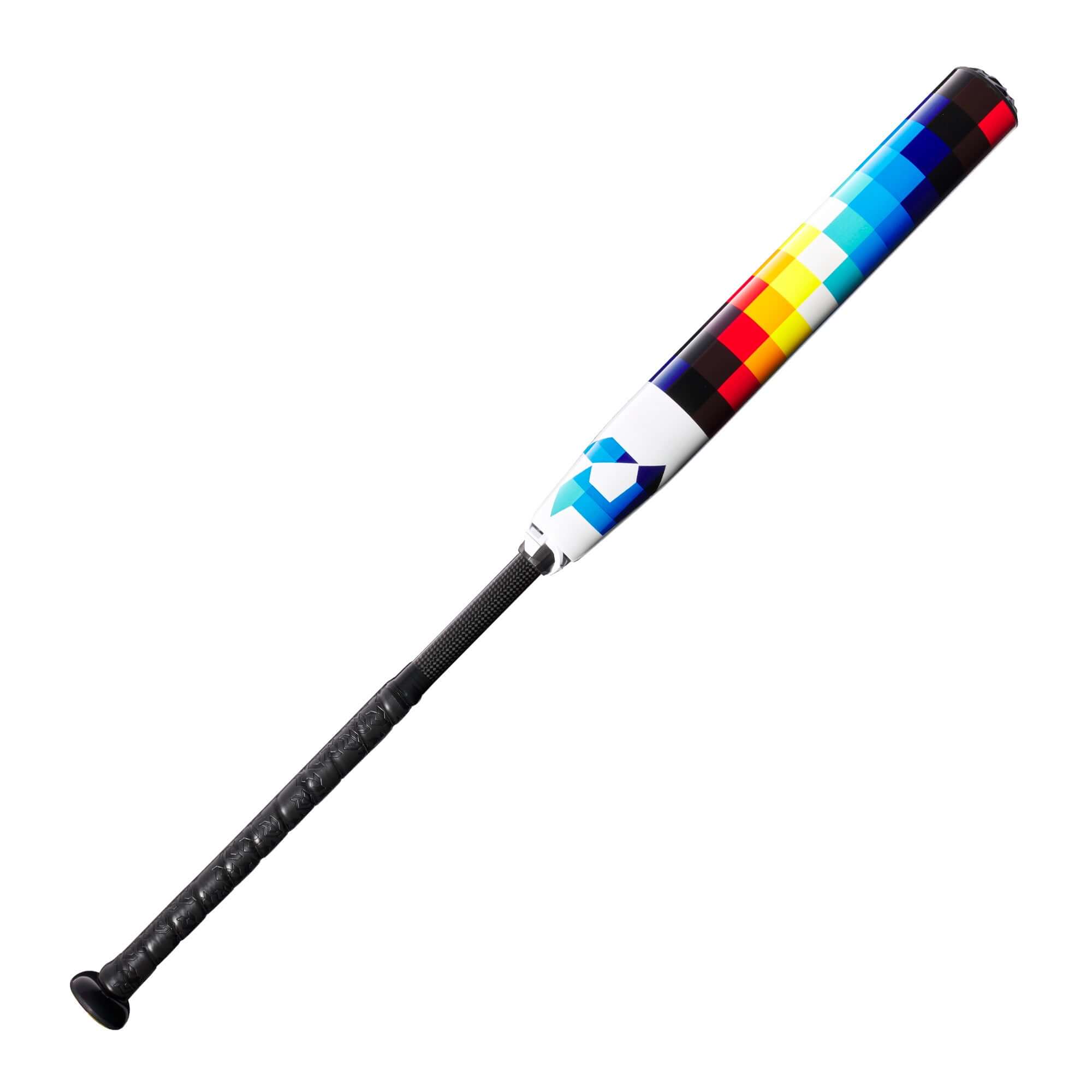 2023 DeMarini FP Prism+ (-10) Fastpitch Bat featuring a colorful design for balanced swing and optimal performance.