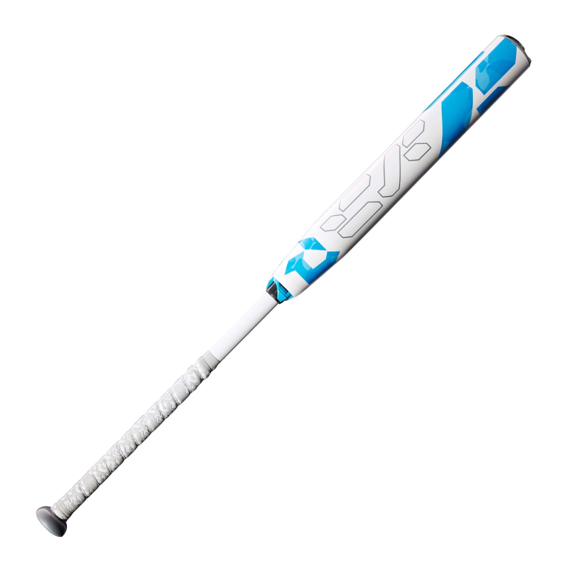 DeMarini 2023 CF Fastpitch (-10) lightweight composite baseball bat with a blue and white design.
