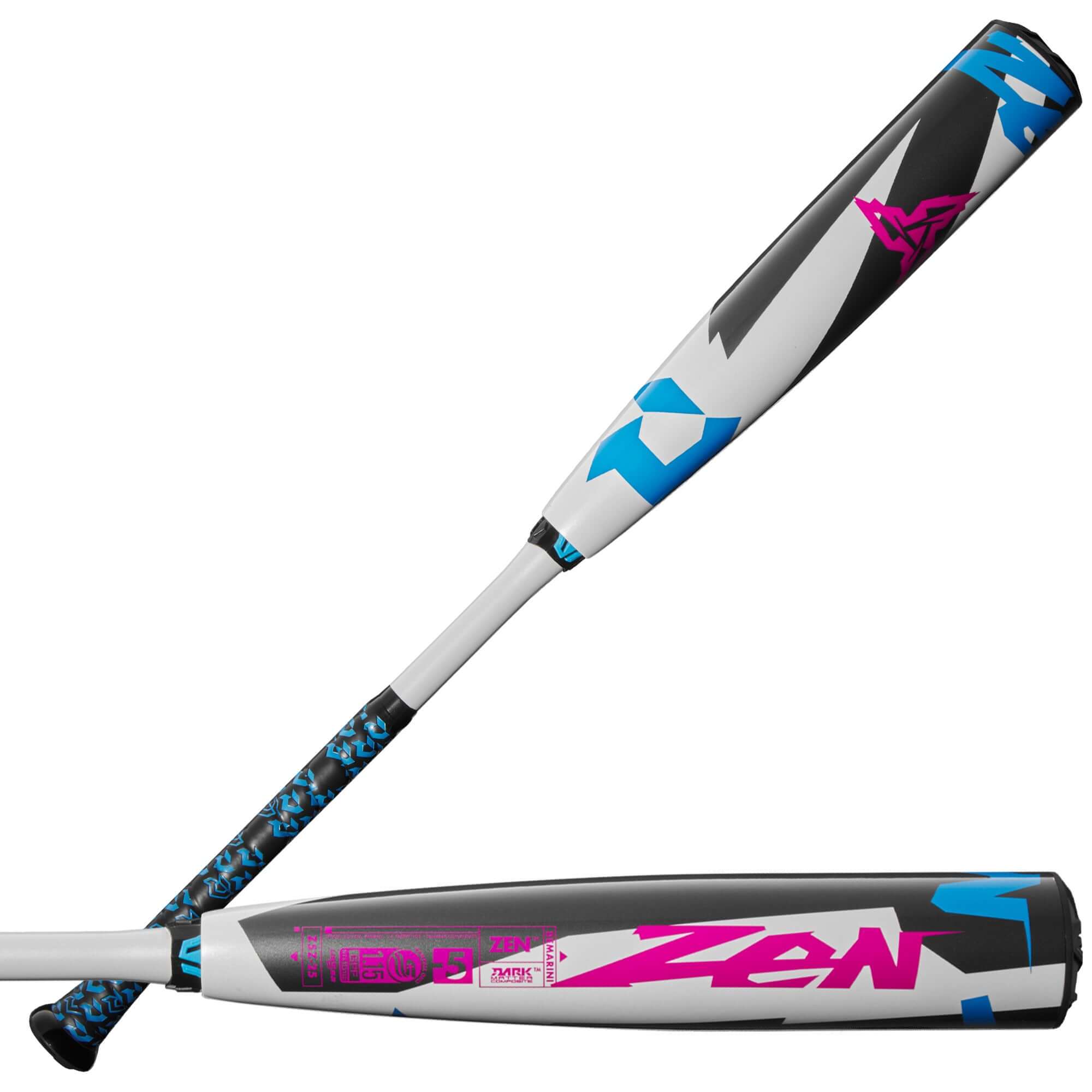 DeMarini Zen SL USSSA 2025 Baseball Bat -5 featuring Dark Matter Composite for elite performance and lightweight swing.