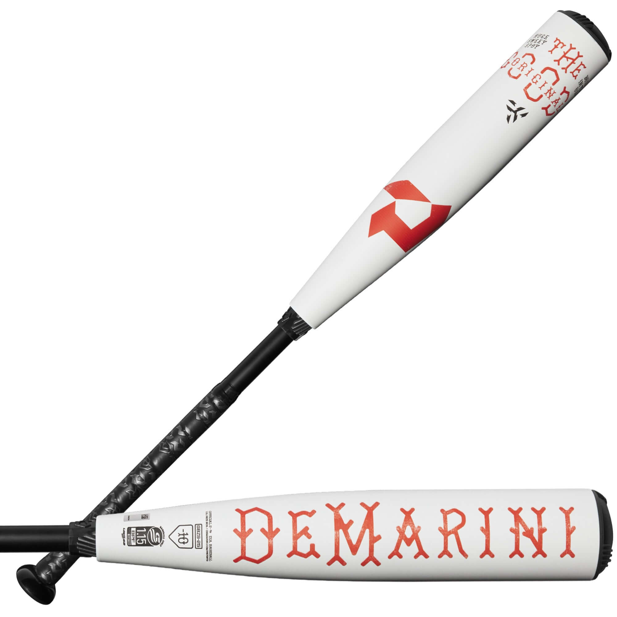 DeMarini The Goods 2025 USSSA (-10) baseball bat with a 2 ¾” alloy barrel for young travel ball players.