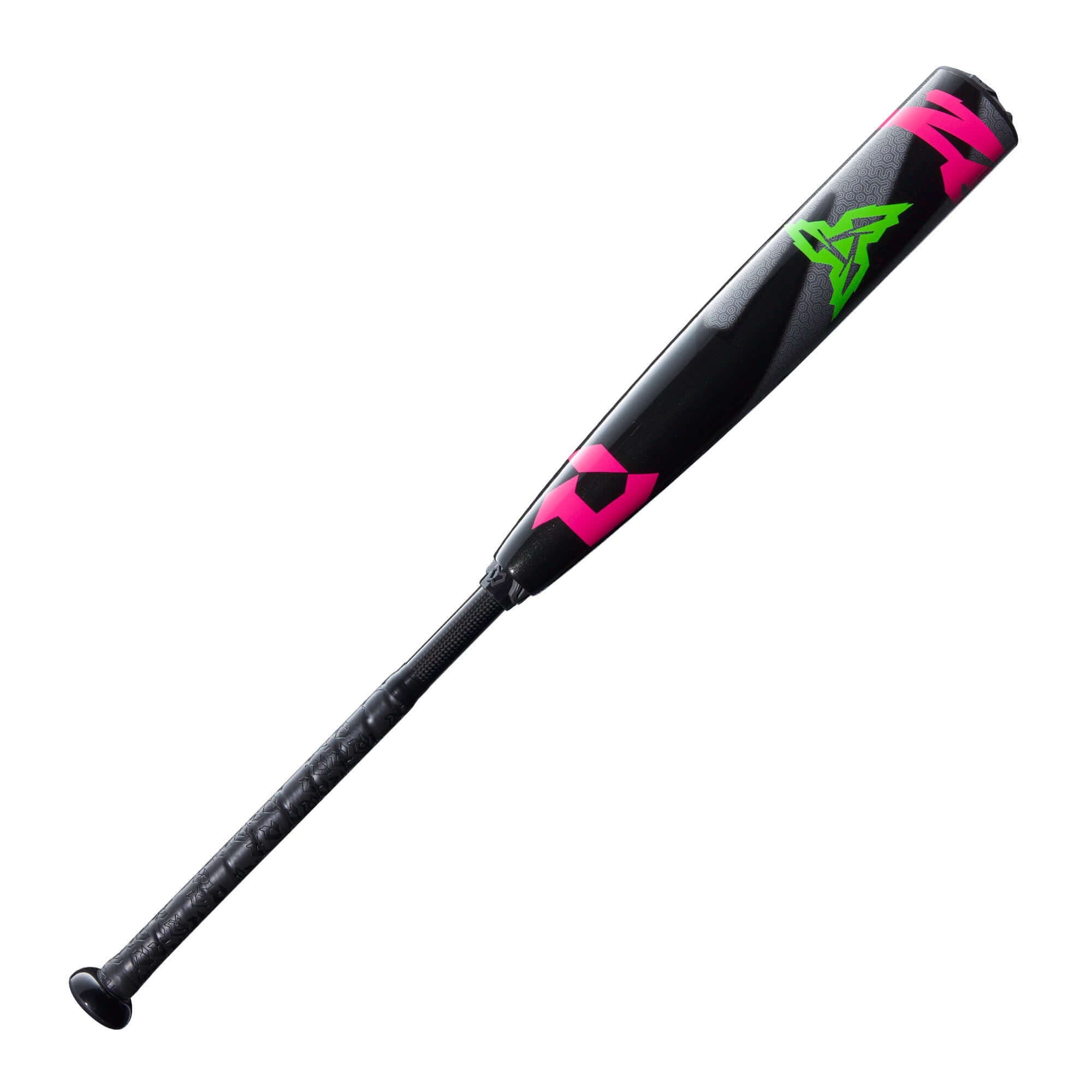 Front view highlighting the Dark Matter Composite Barrel construction of DeMarini Zen Bat.