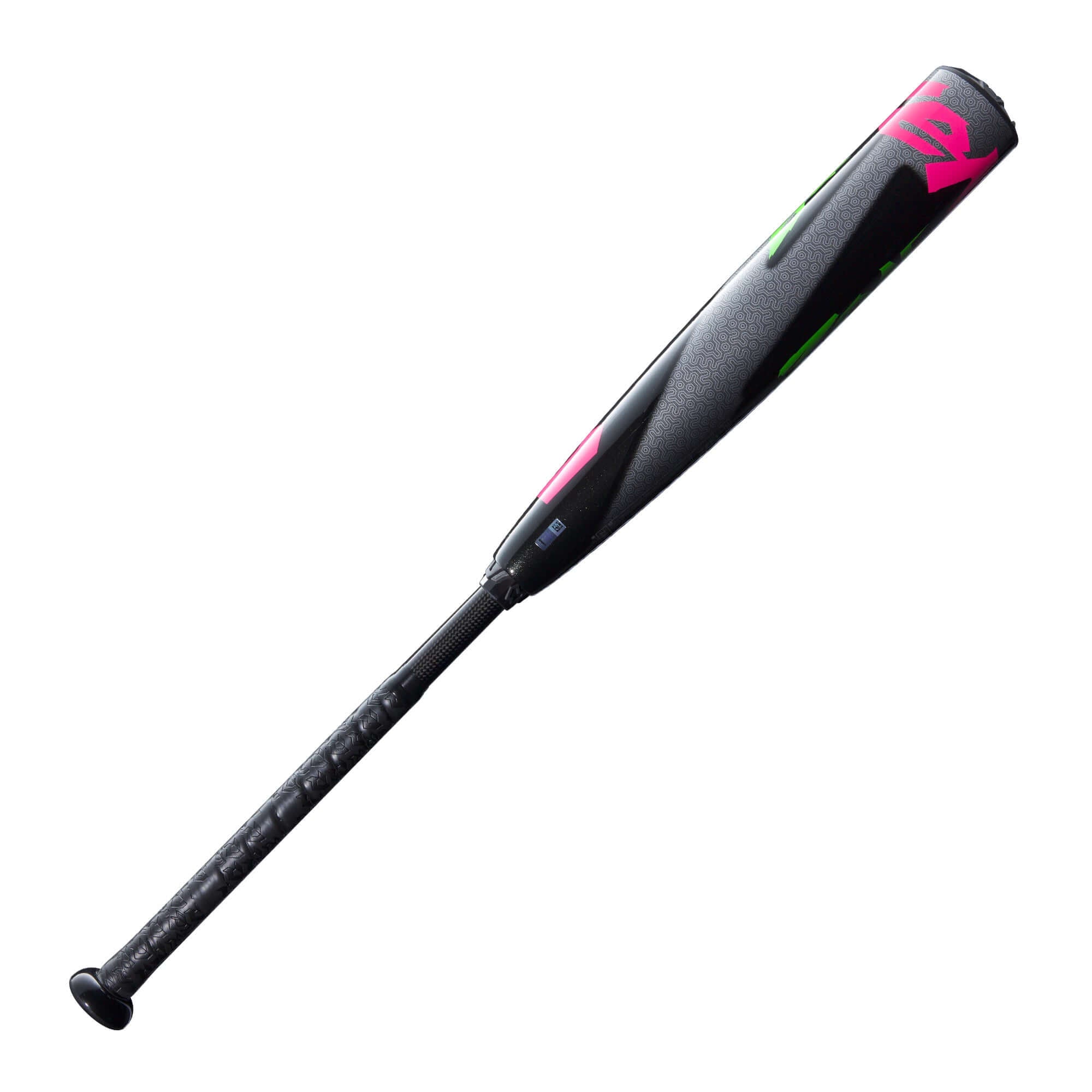 Left side angle presenting Anomaly Connection System of DeMarini Zen Bat.